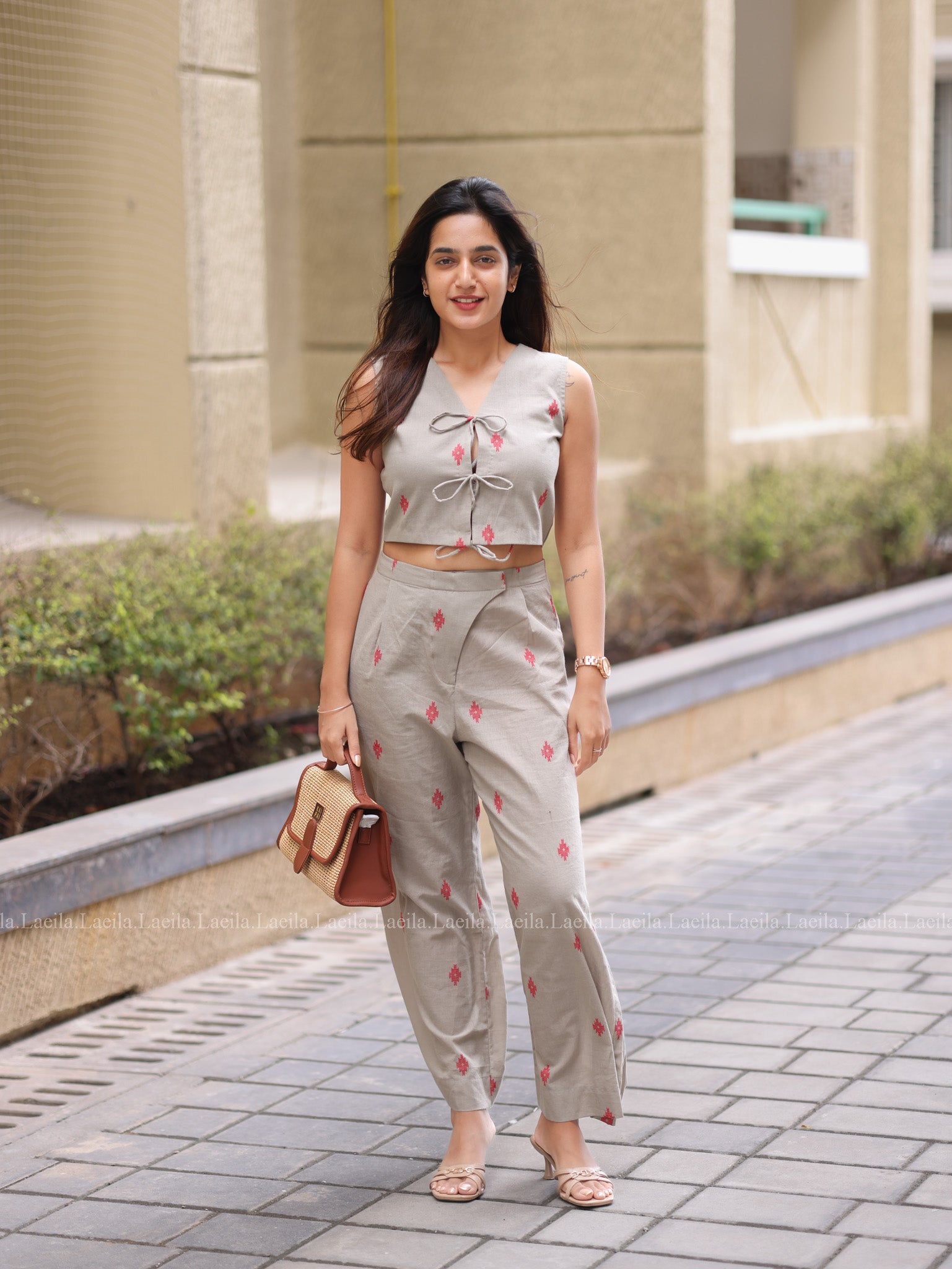 Beige Hayati Coord set