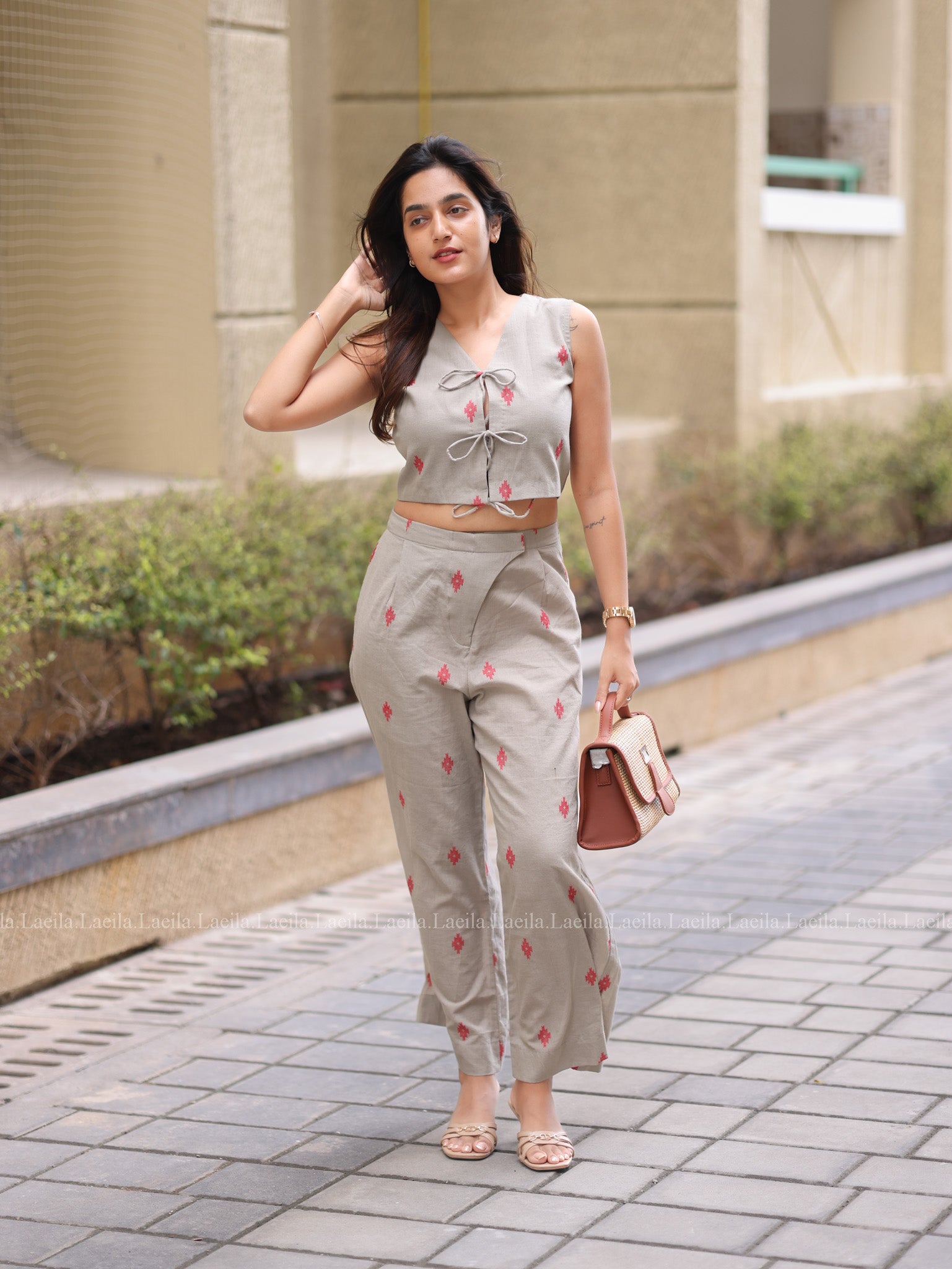 Beige Hayati Coord set