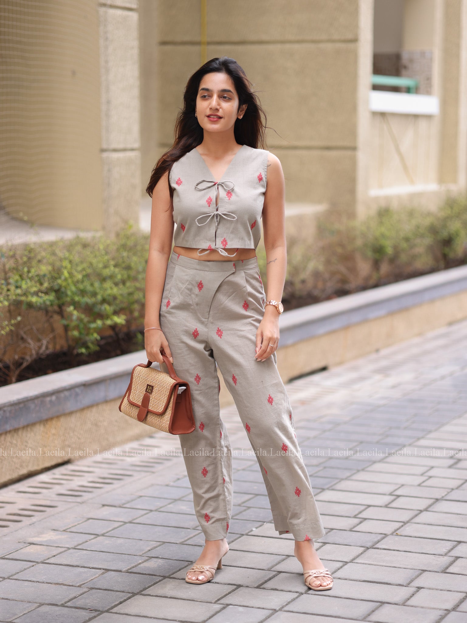 Beige Hayati Coord set