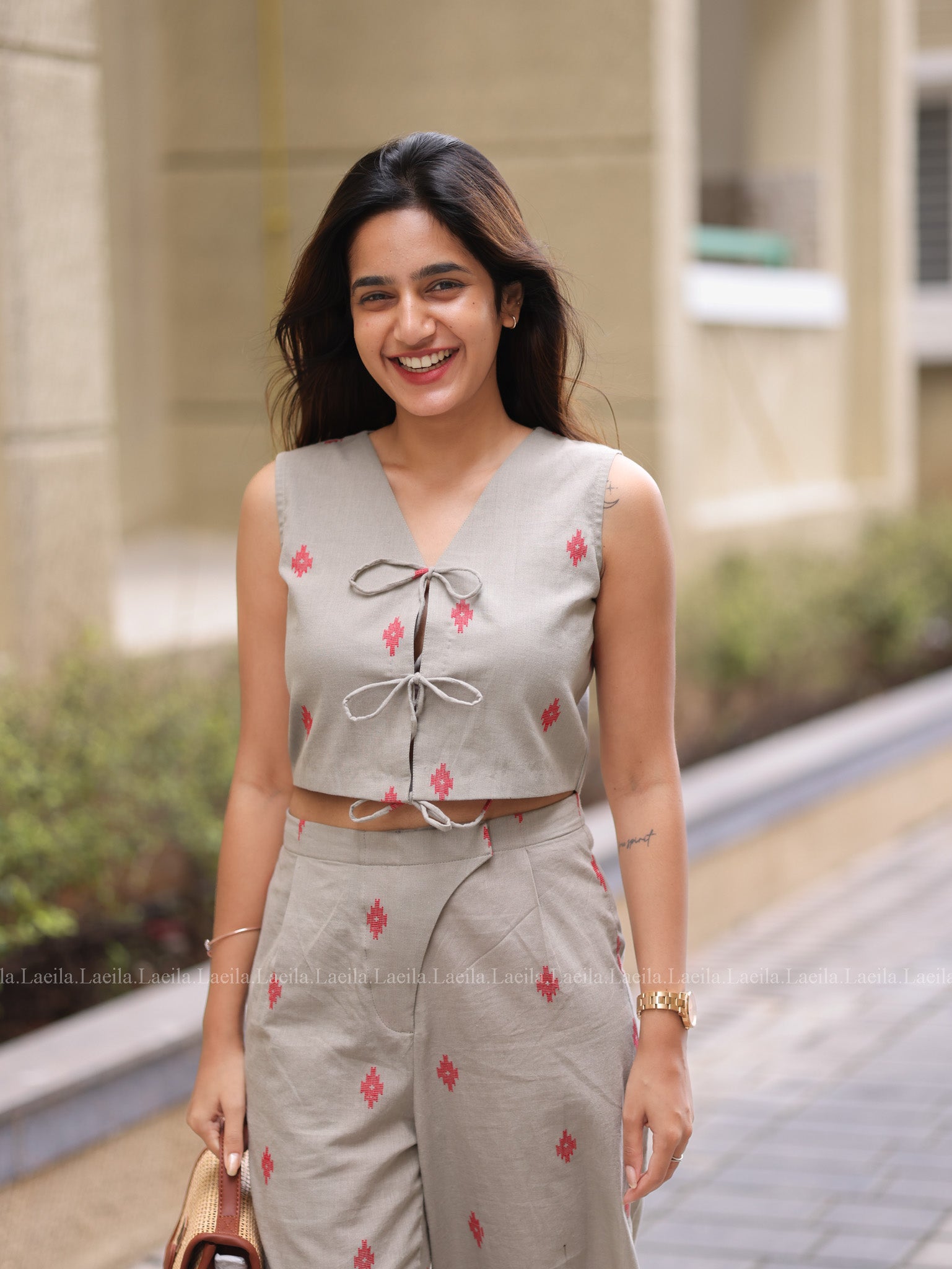 Beige Hayati Coord set