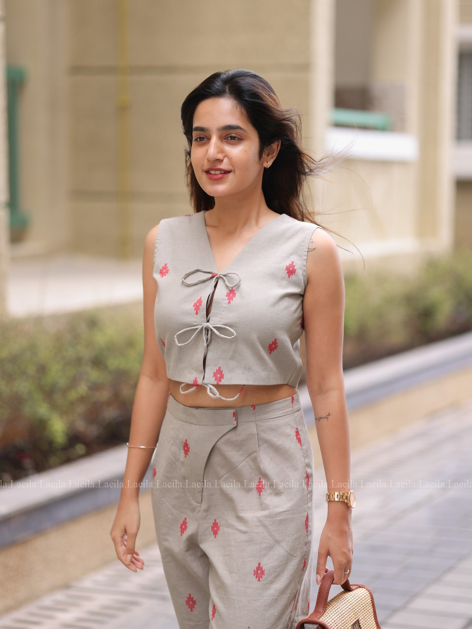 Beige Hayati Coord set