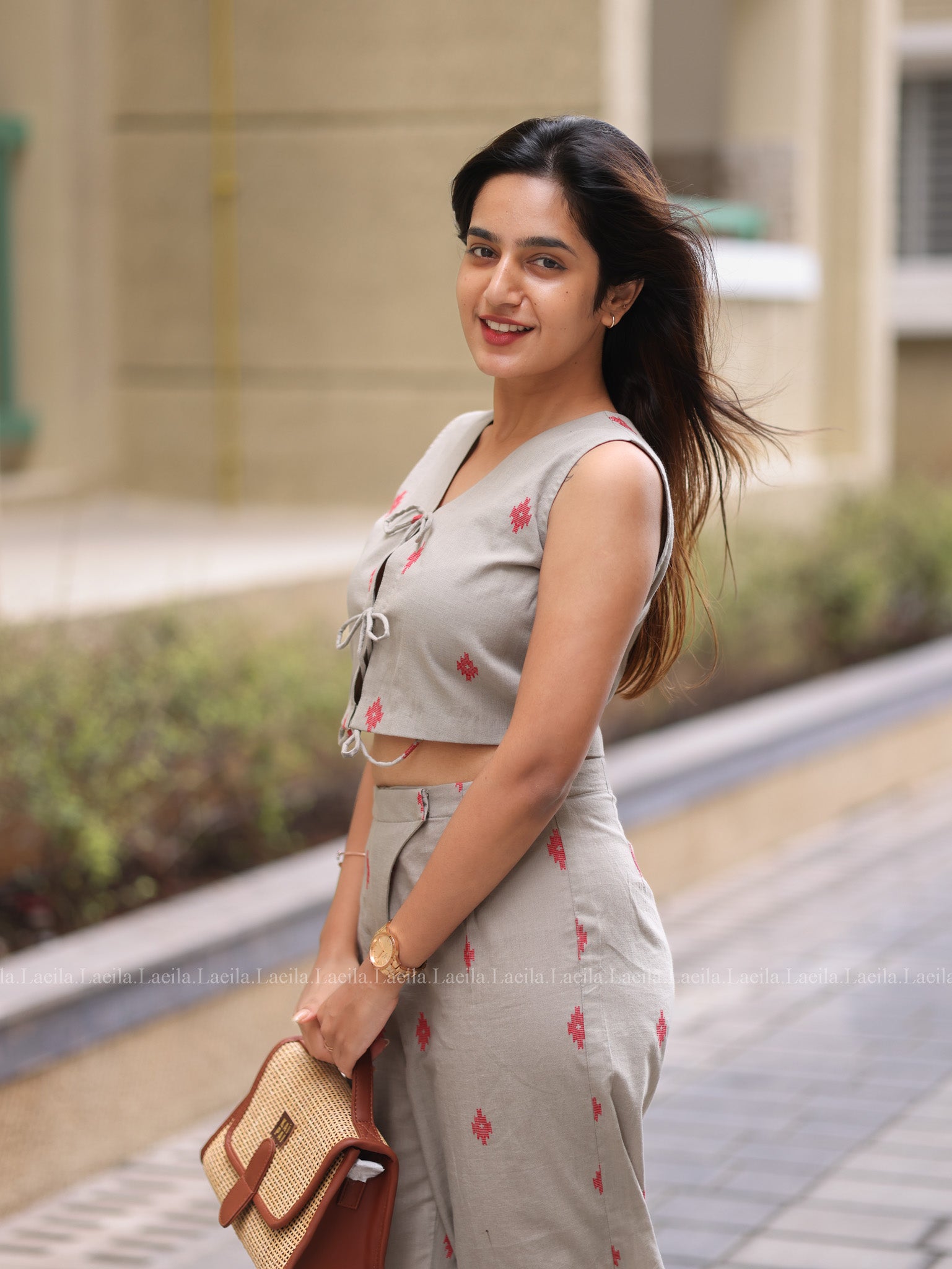 Beige Hayati Coord set