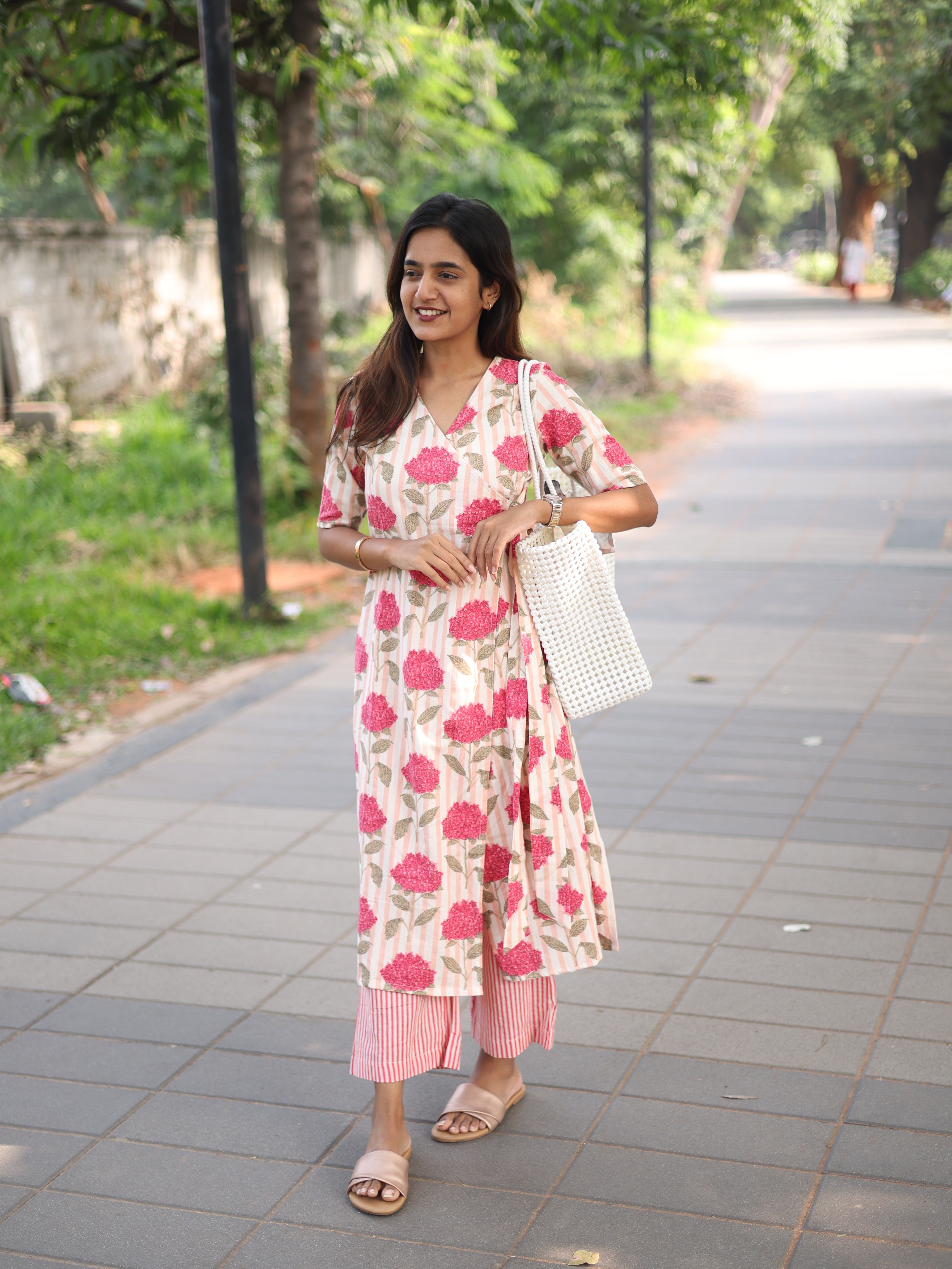 Peach flower Cotton set