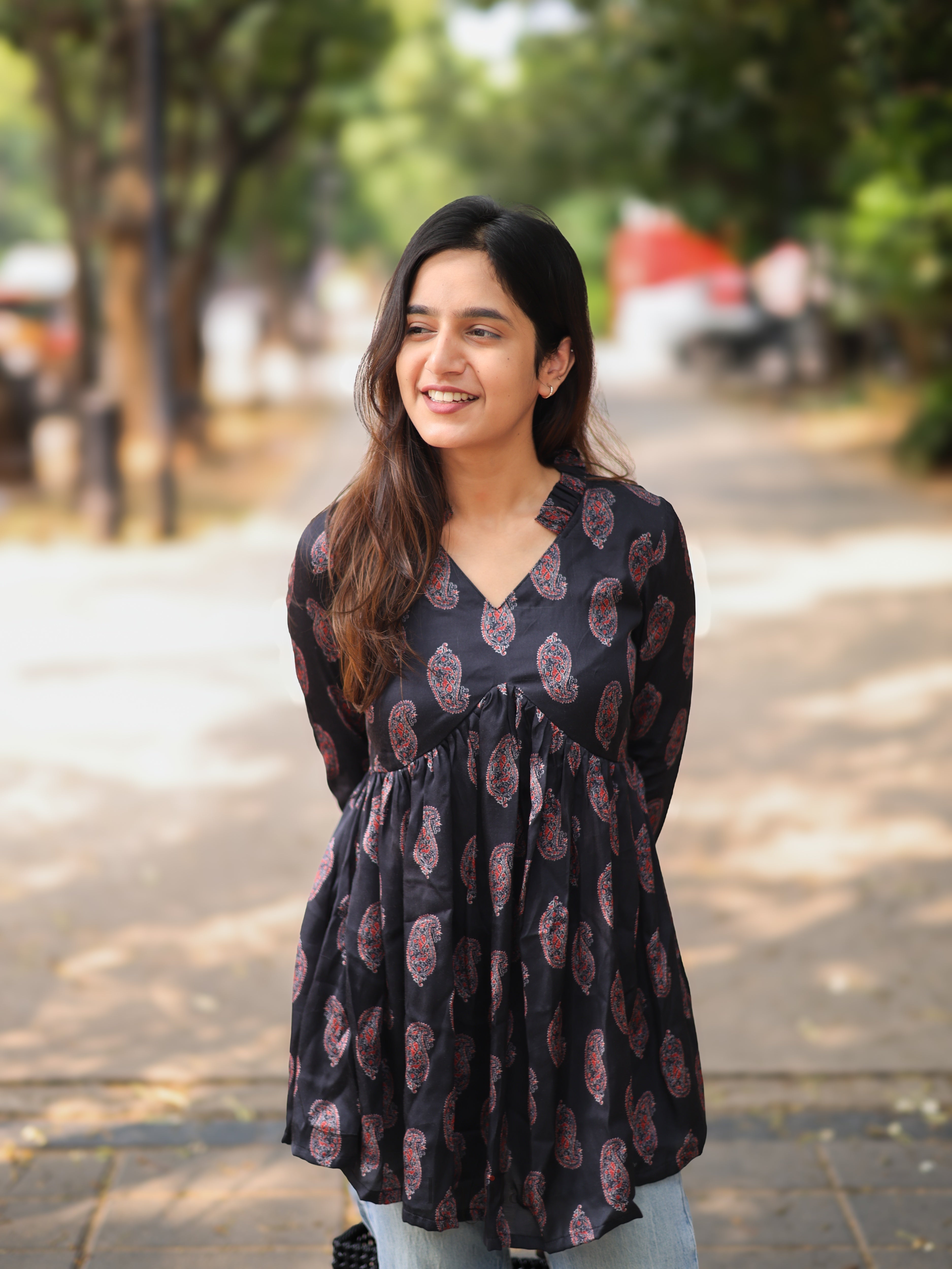 Pure mulmul Alia cut kurta