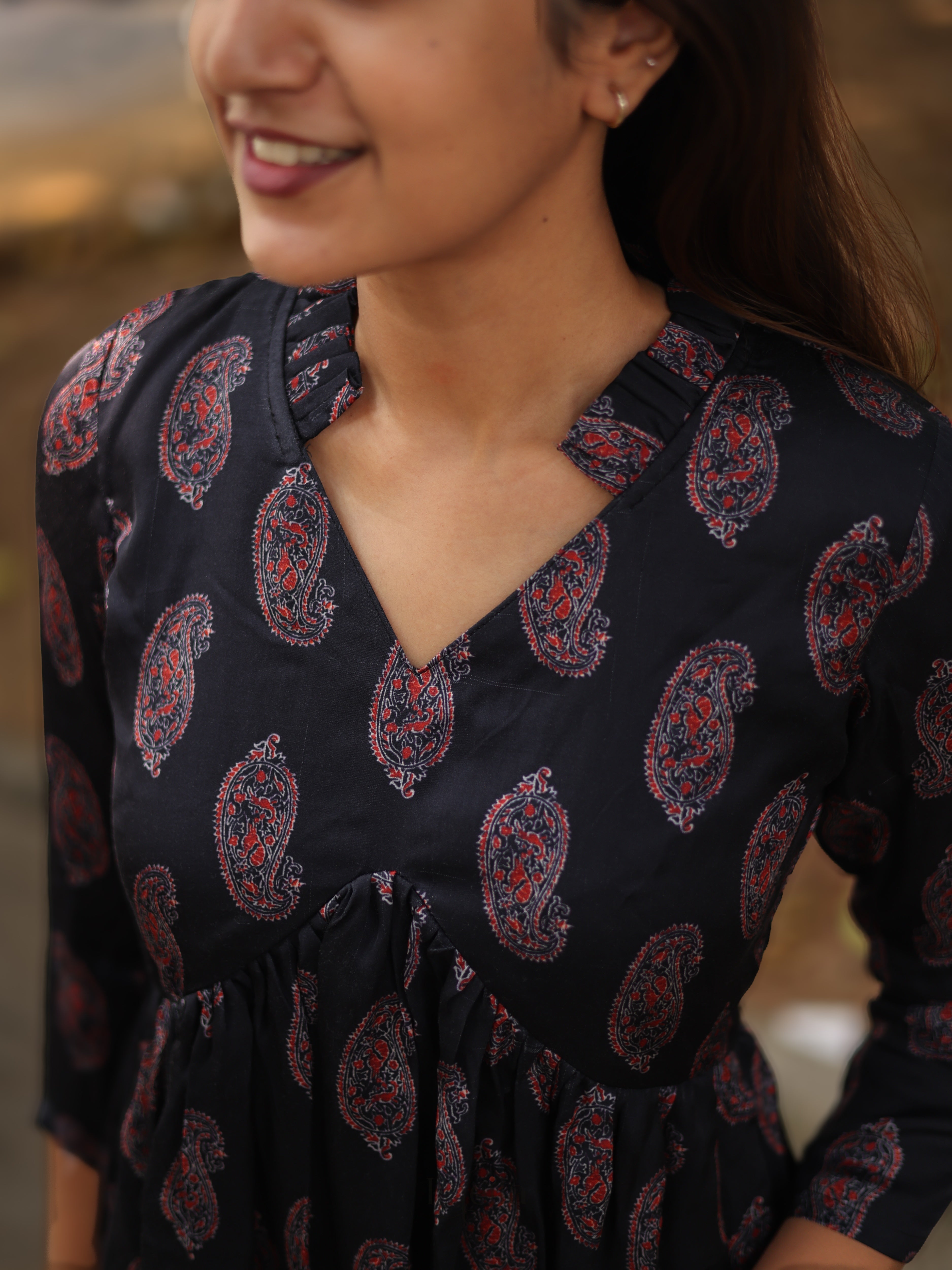 Pure mulmul Alia cut kurta