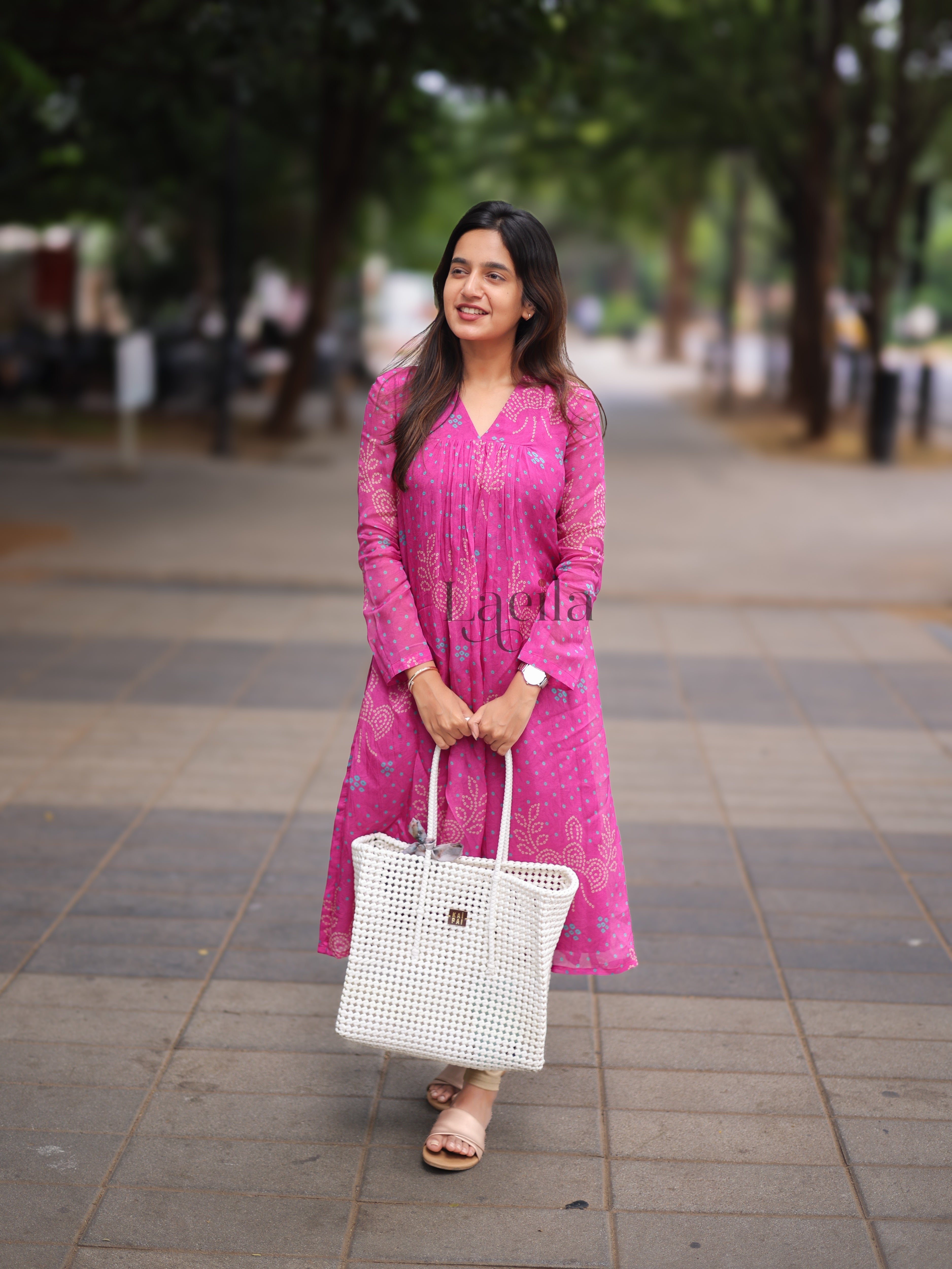 Pink Organza alia cut