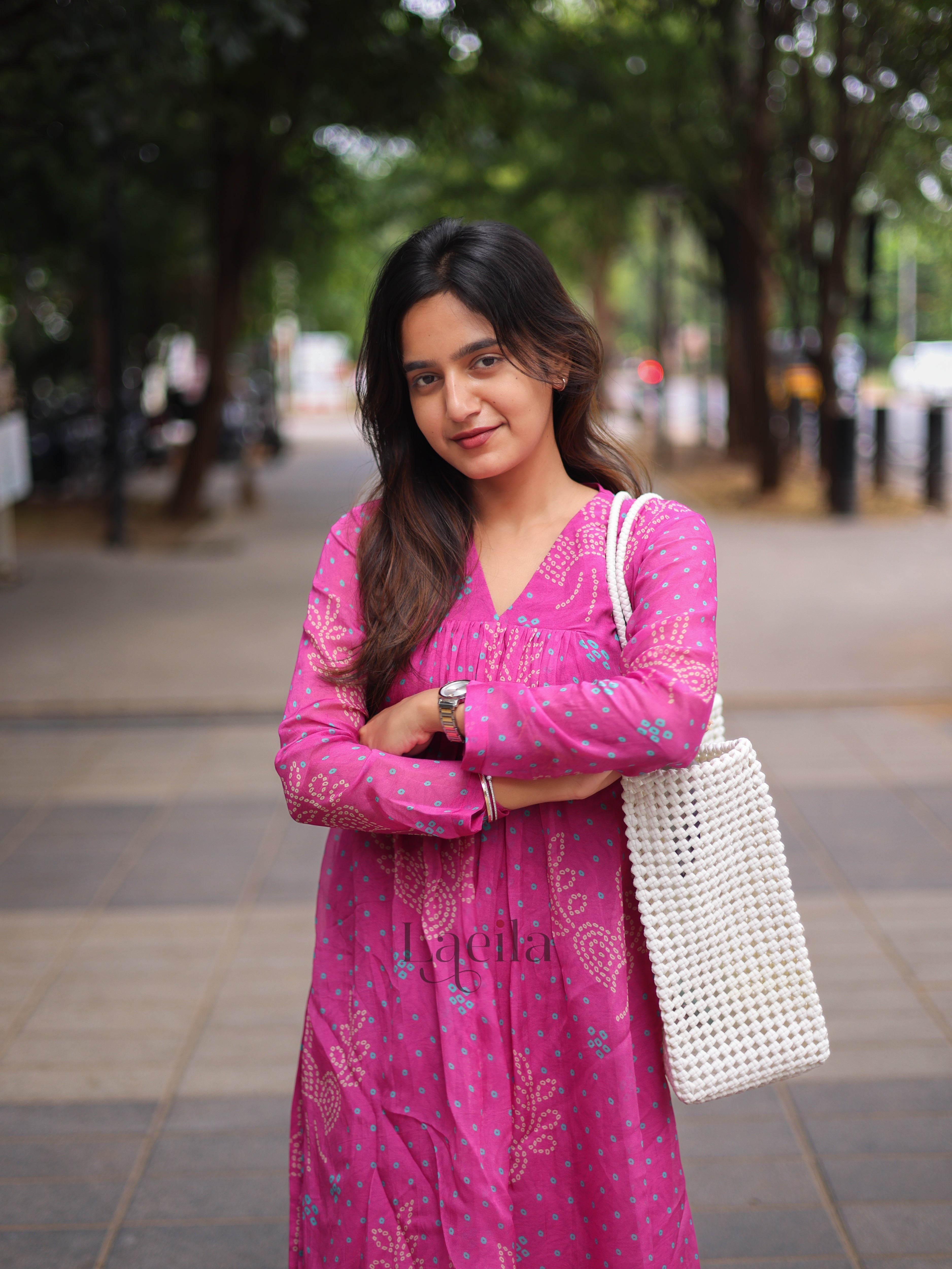 Pink Organza alia cut