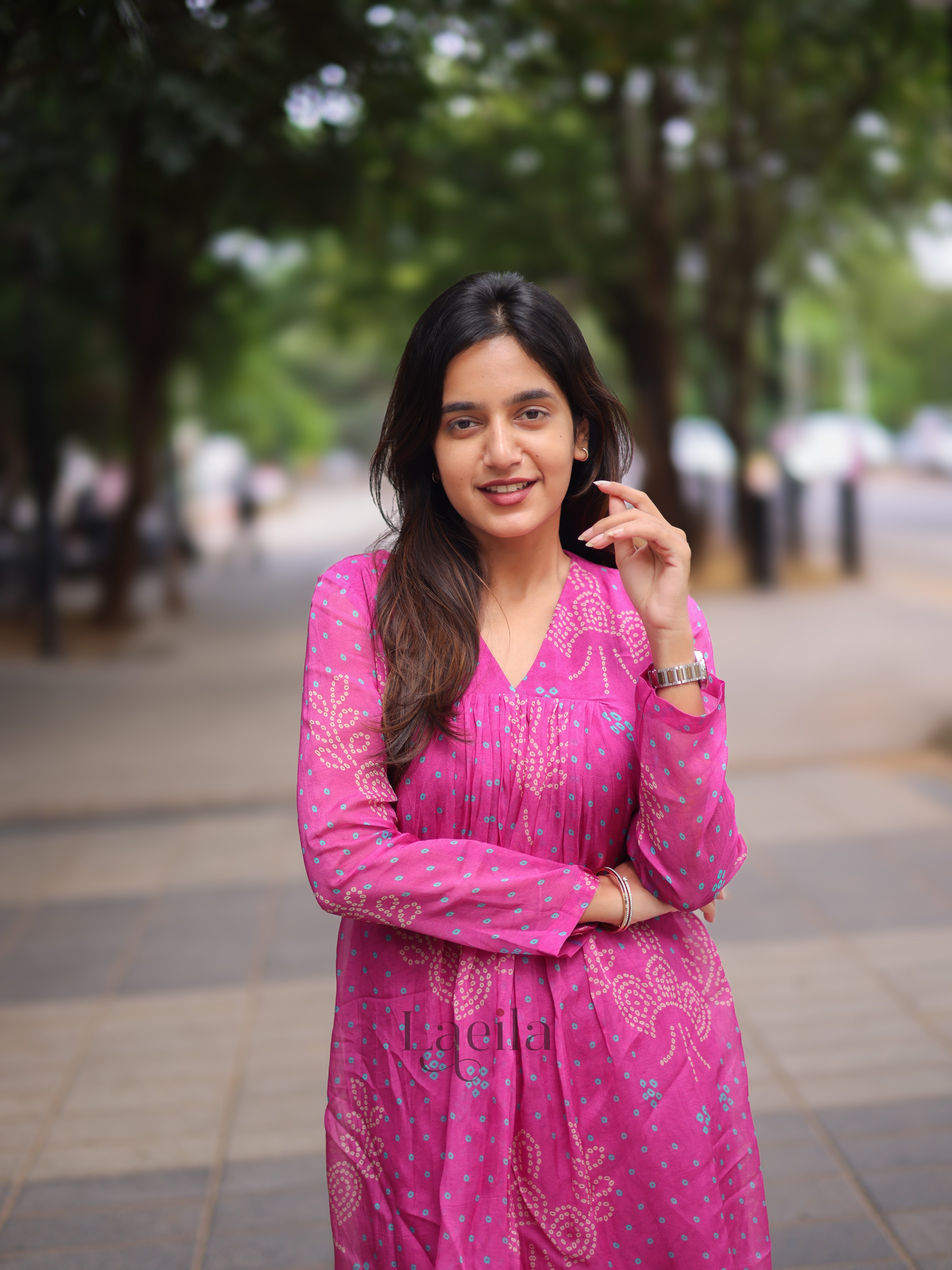 Pink Organza alia cut