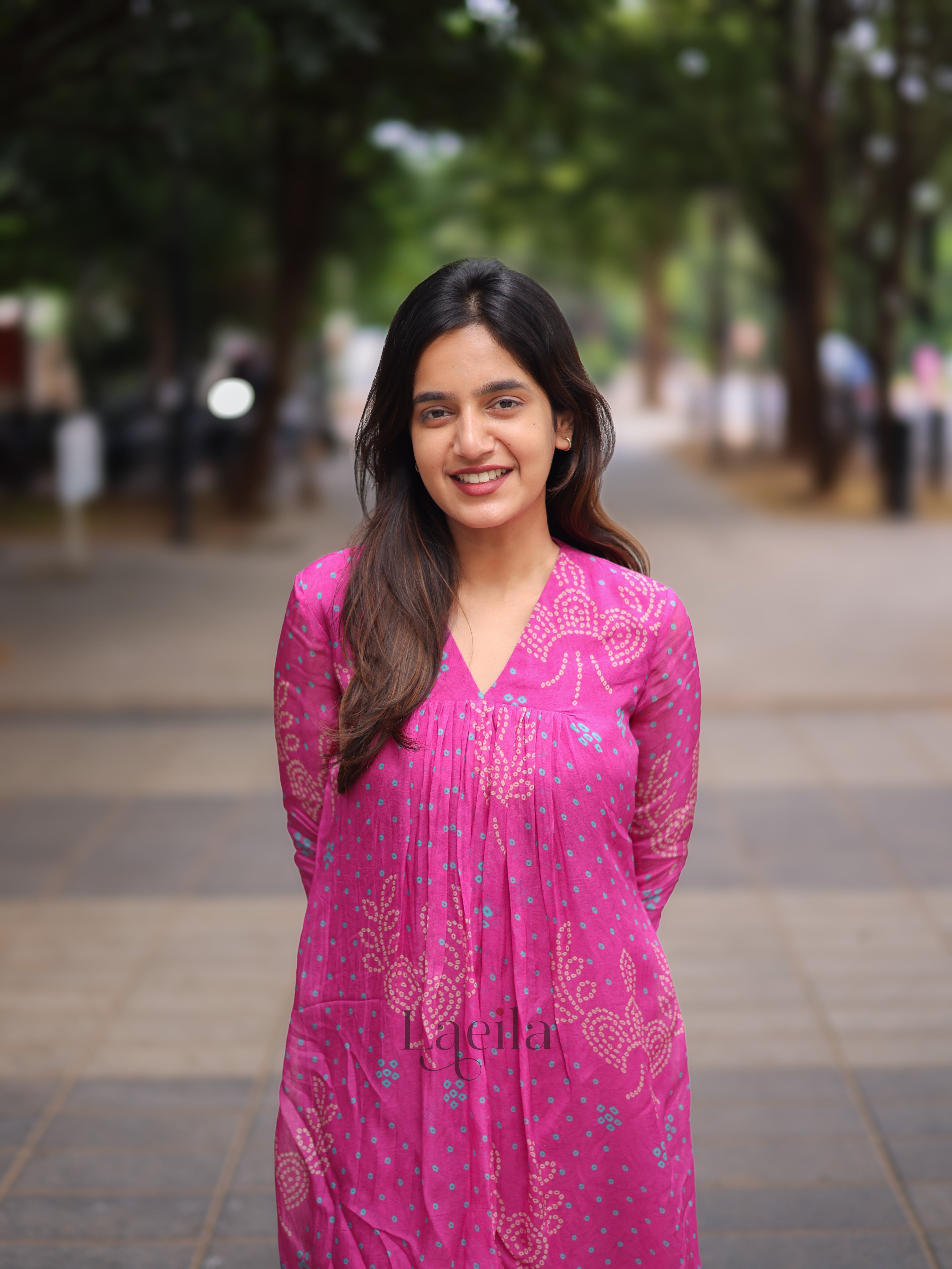 Pink Organza alia cut