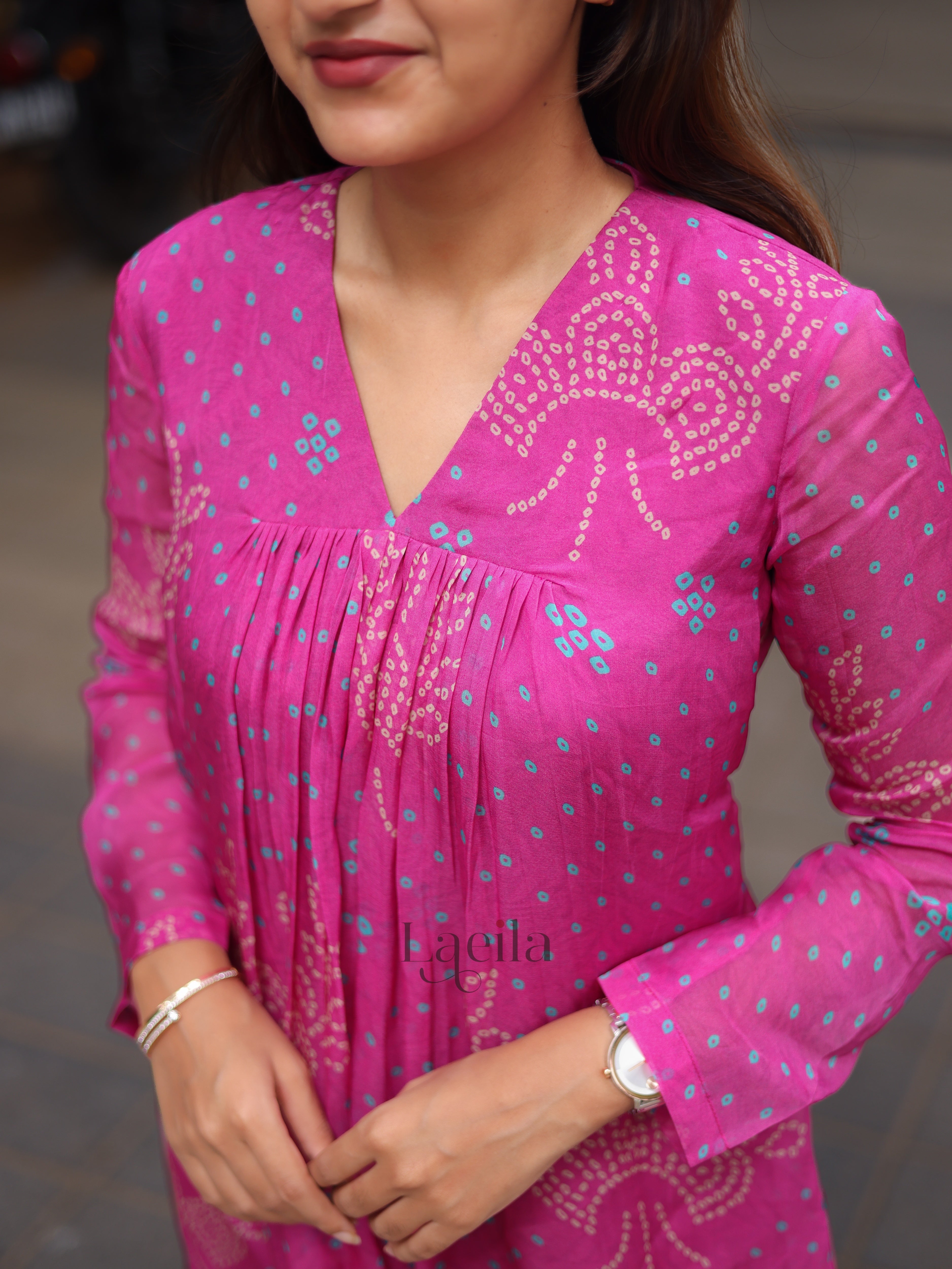 Pink Organza alia cut