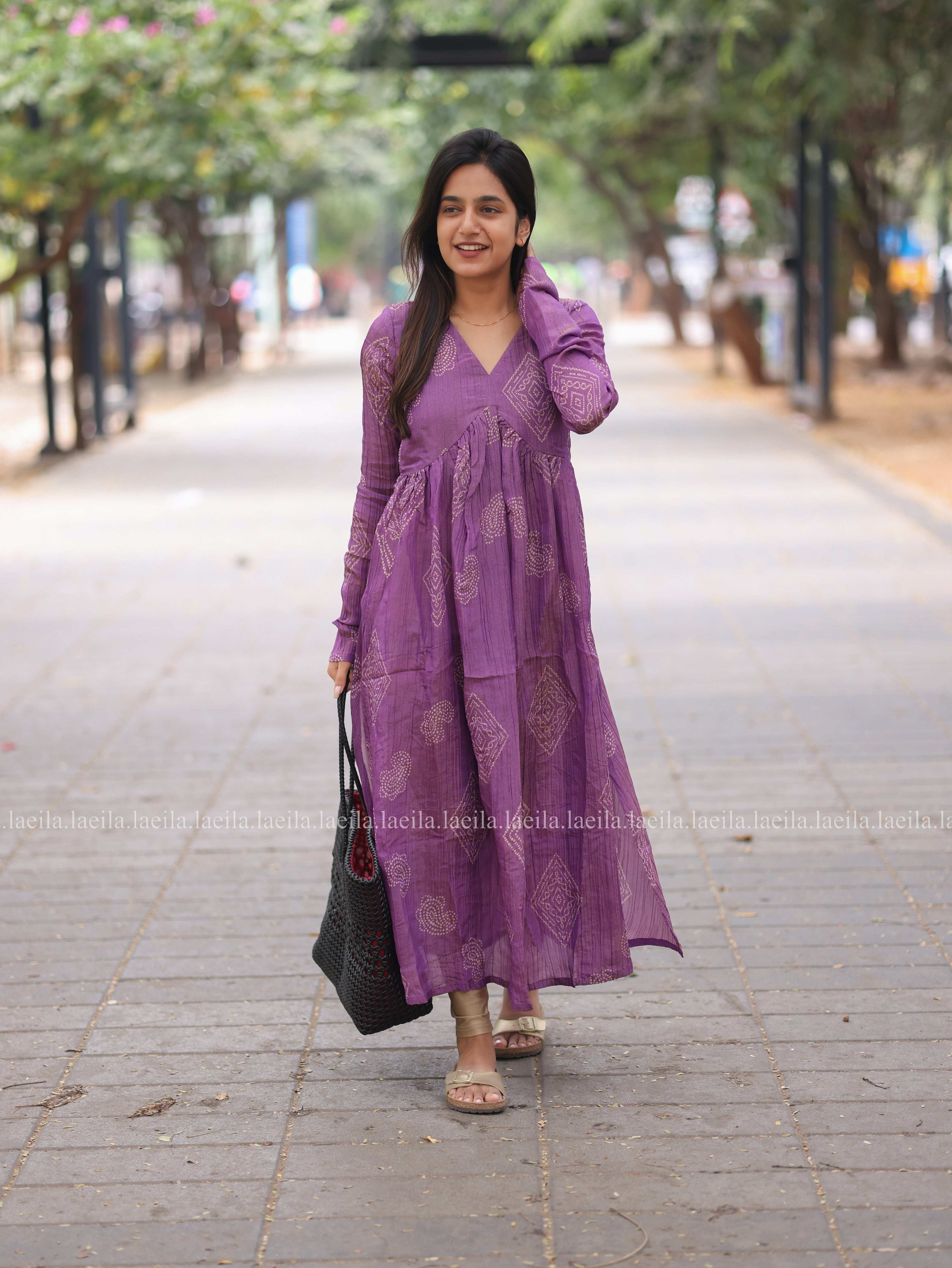 Lavender Alia cut Top