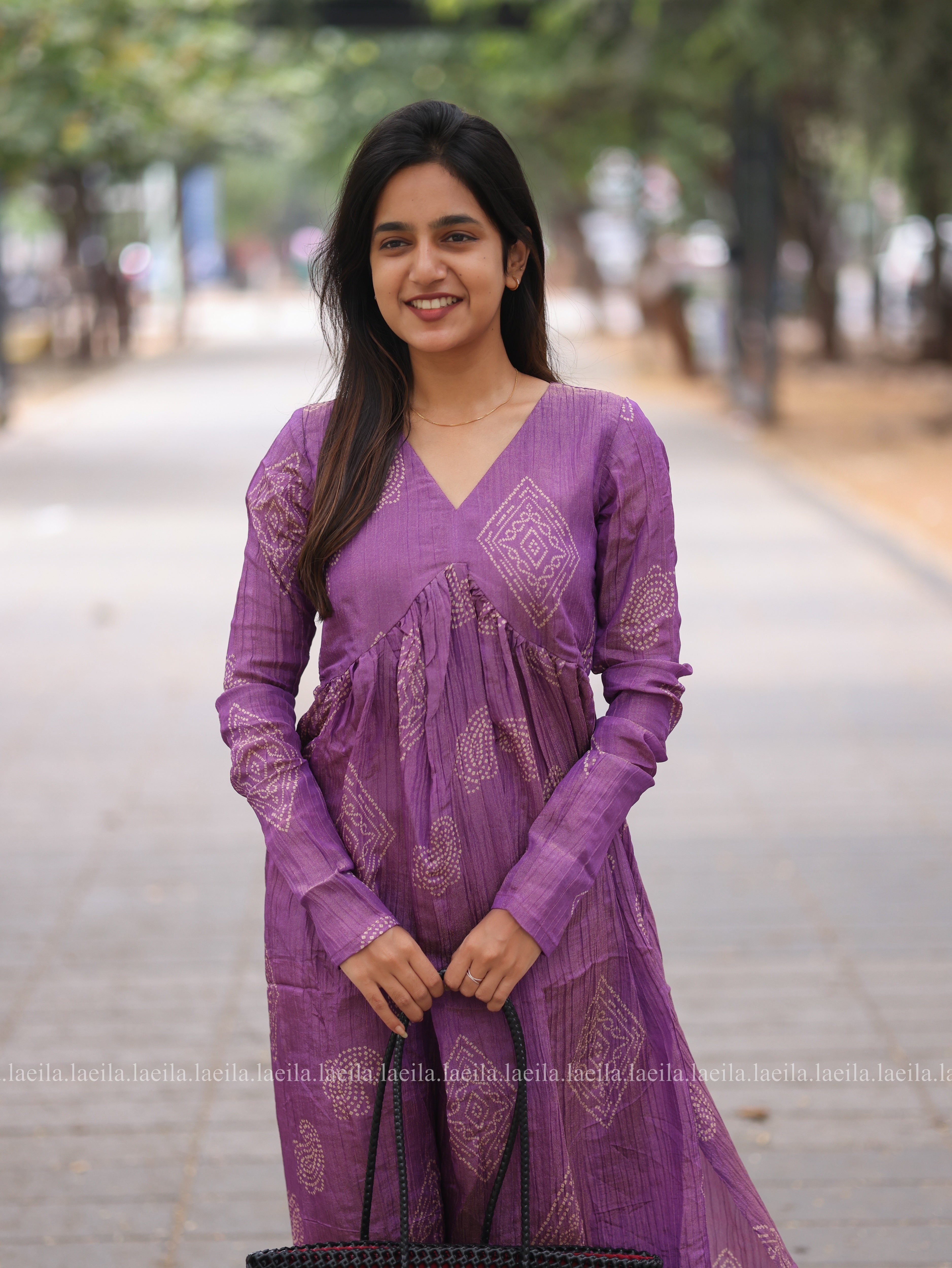 Lavender Alia cut Top