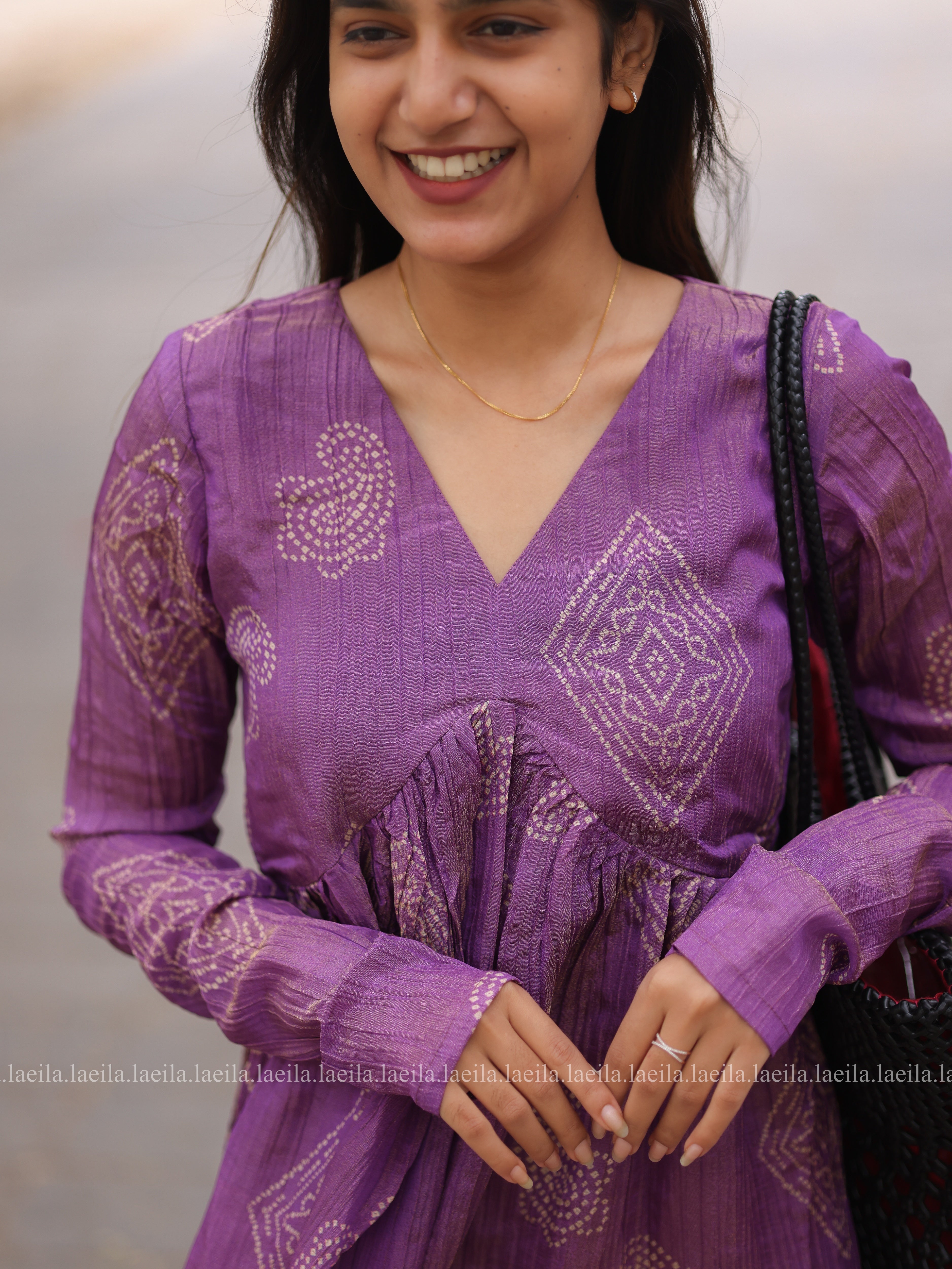 Lavender Alia cut Top