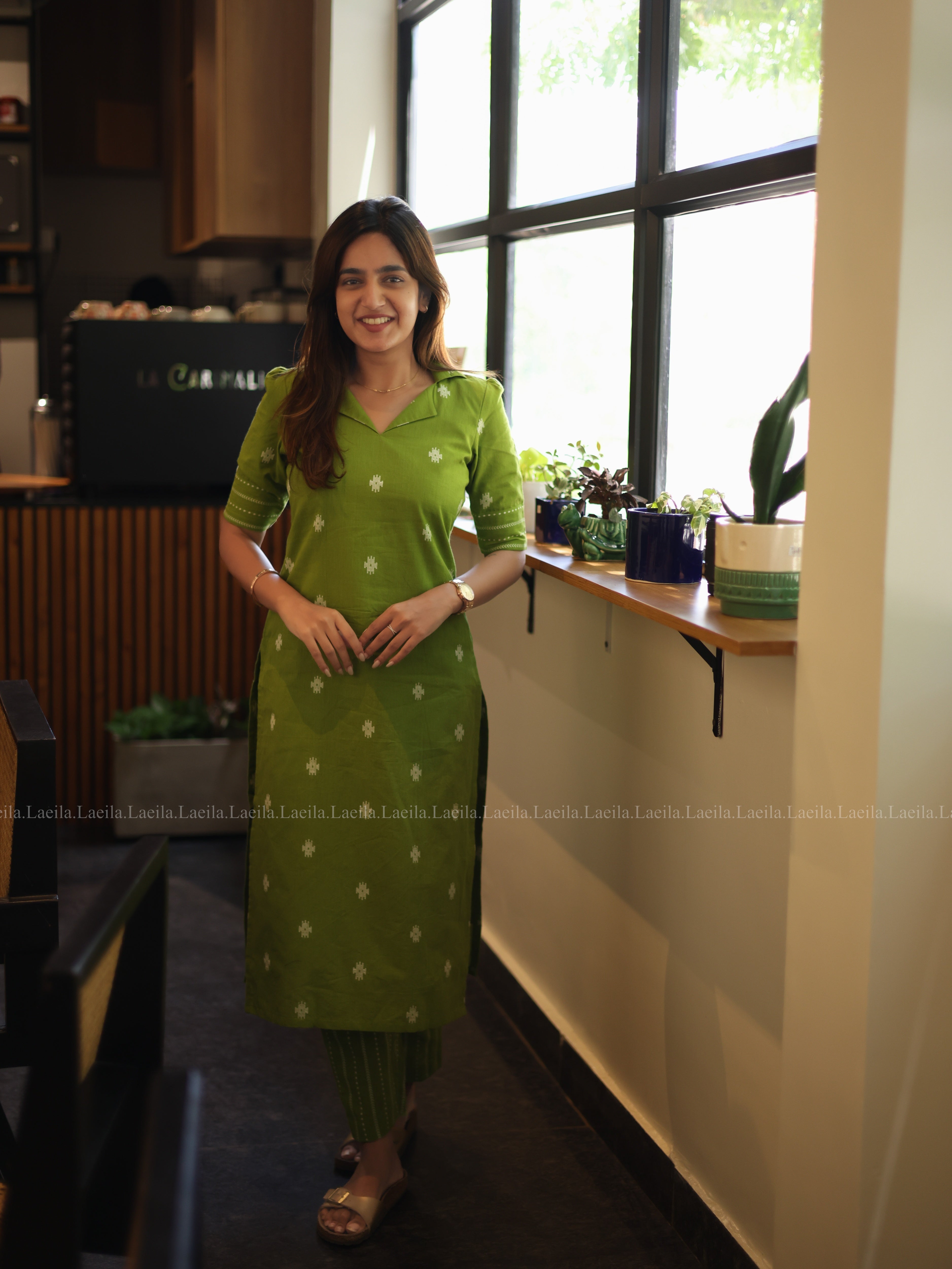 Green Meera cotton set