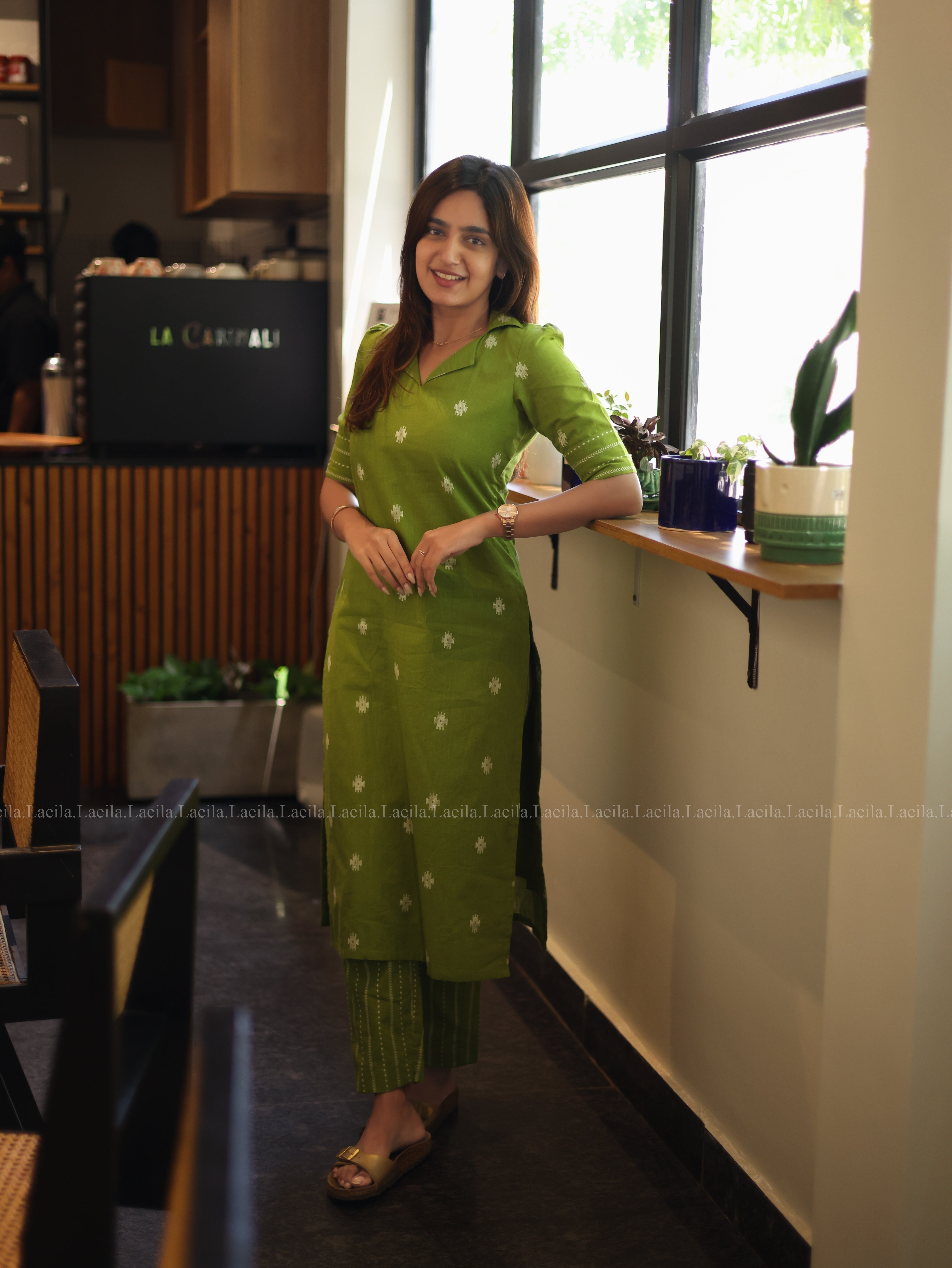 Green Meera cotton set