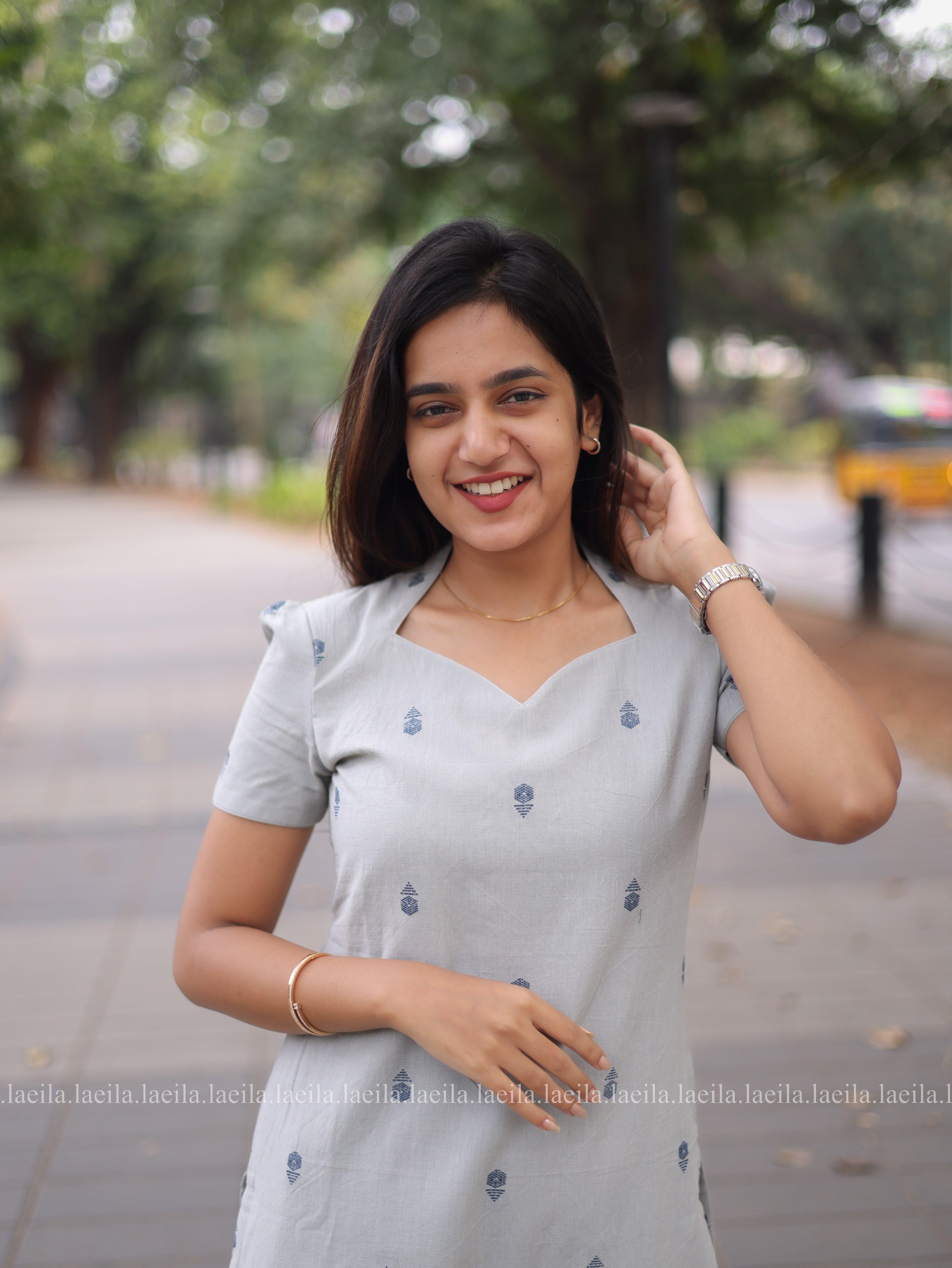 Whisper grey Meera cotton set