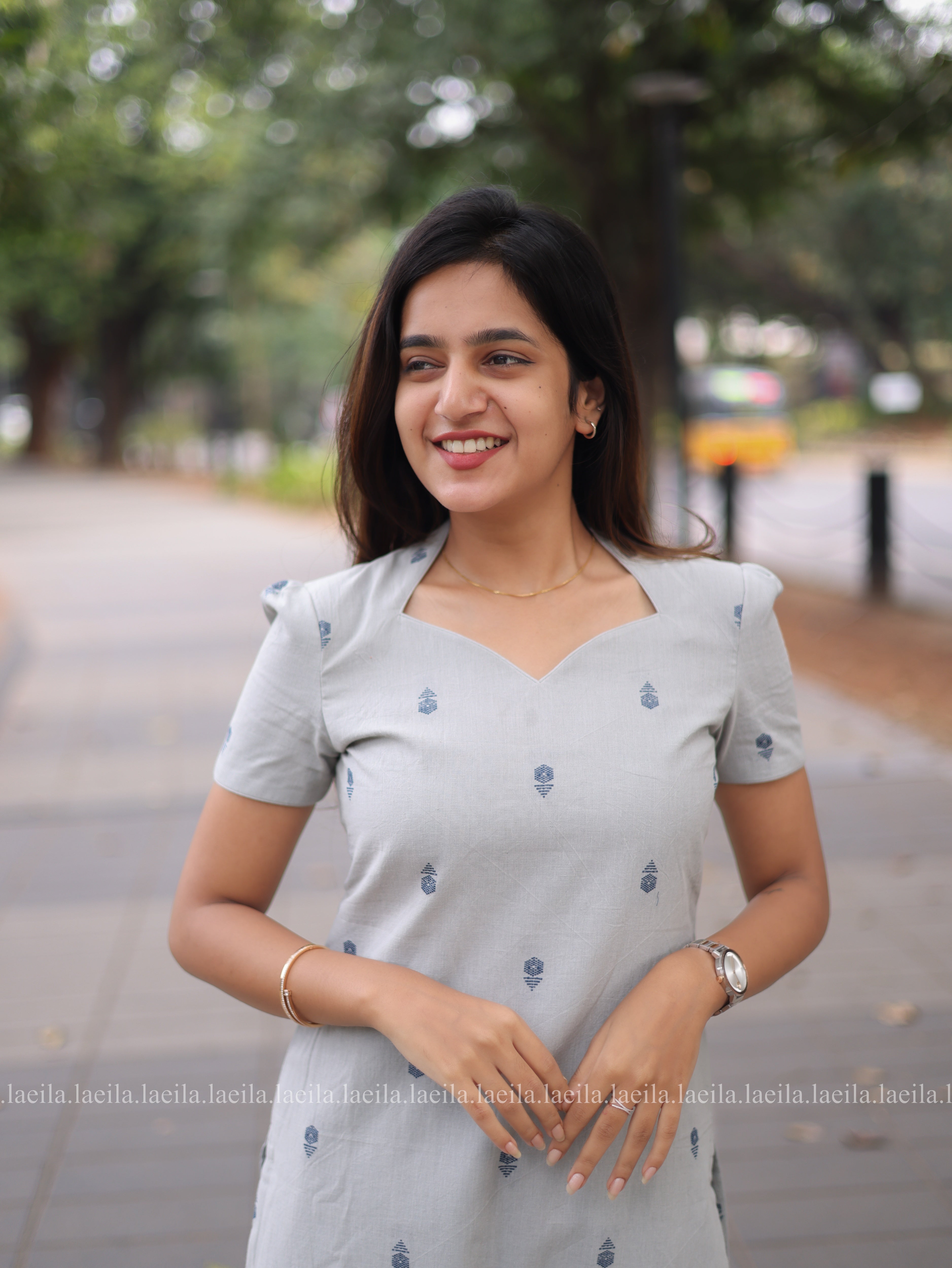 Whisper grey Meera cotton set