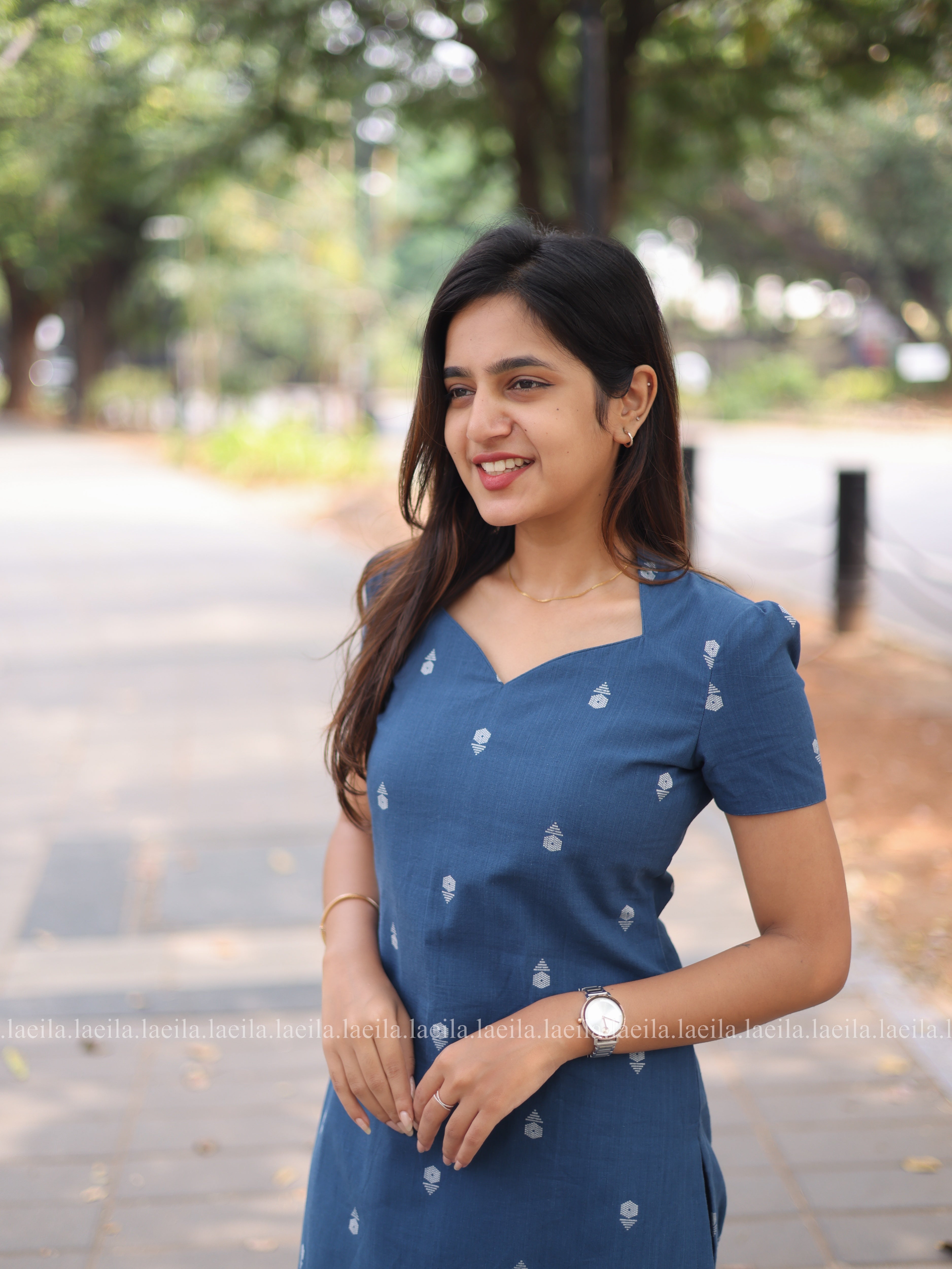 Lapis Blue Meera cotton set