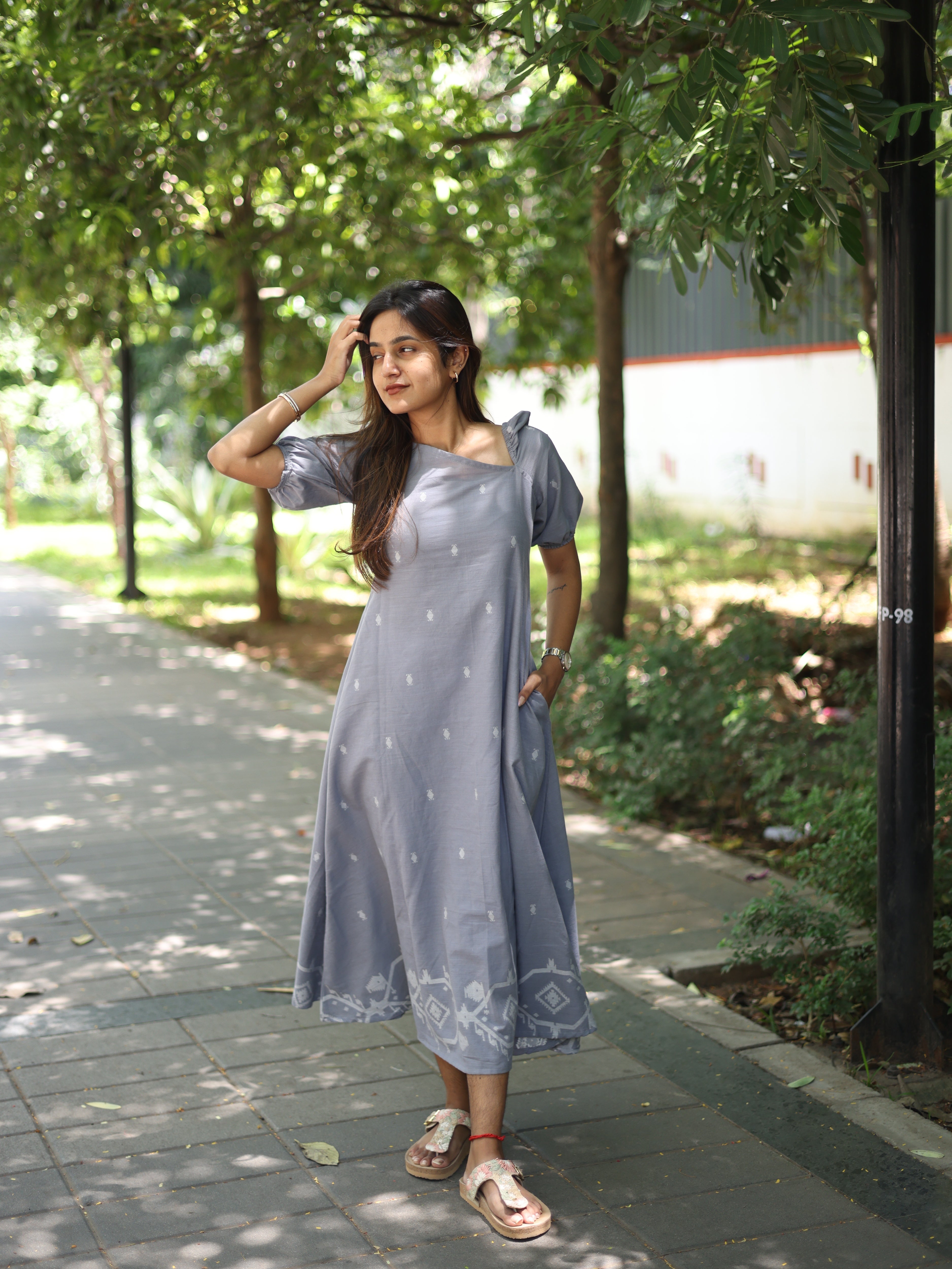 Grey Cotton Maxi