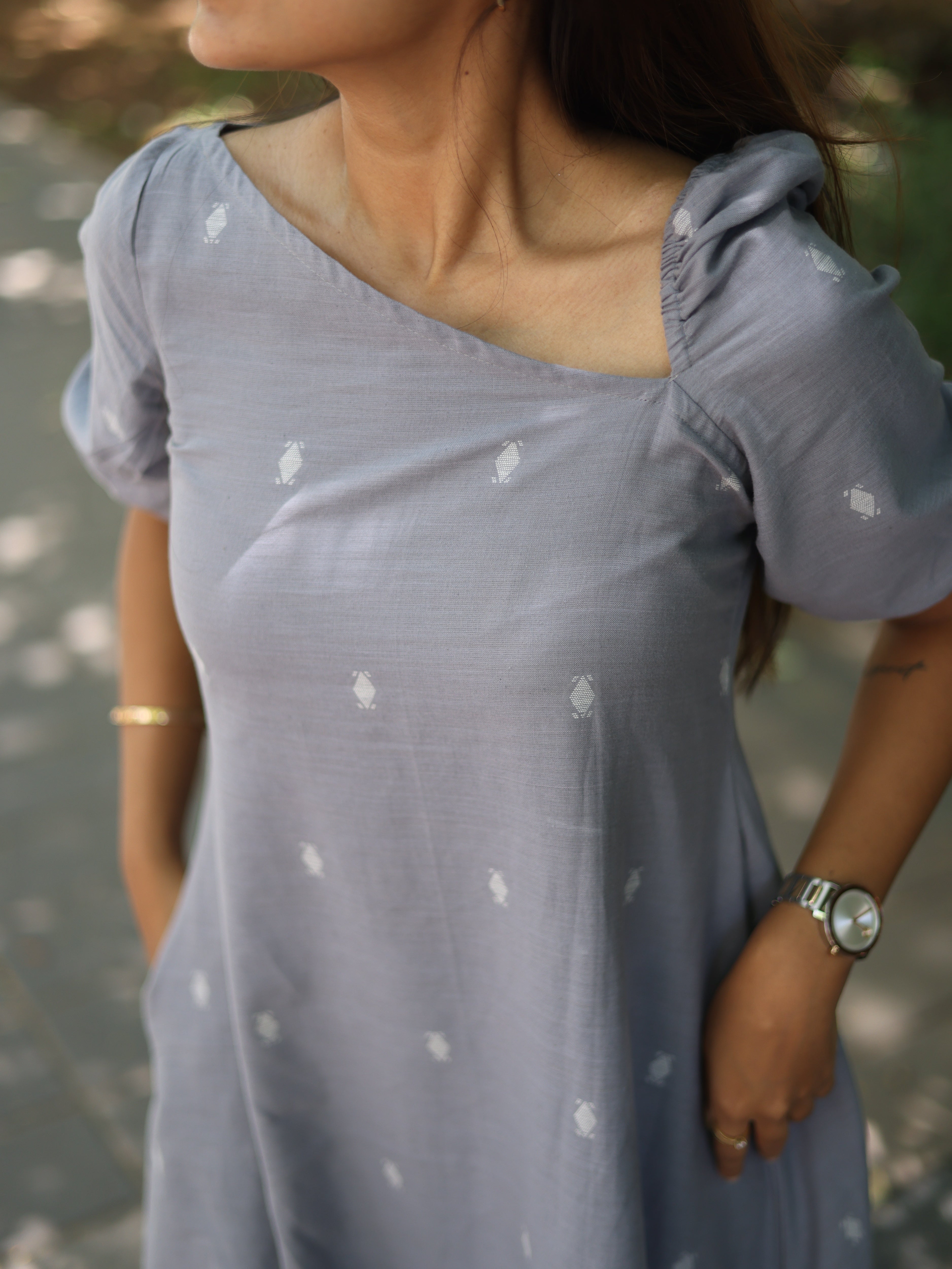 Grey Cotton Maxi