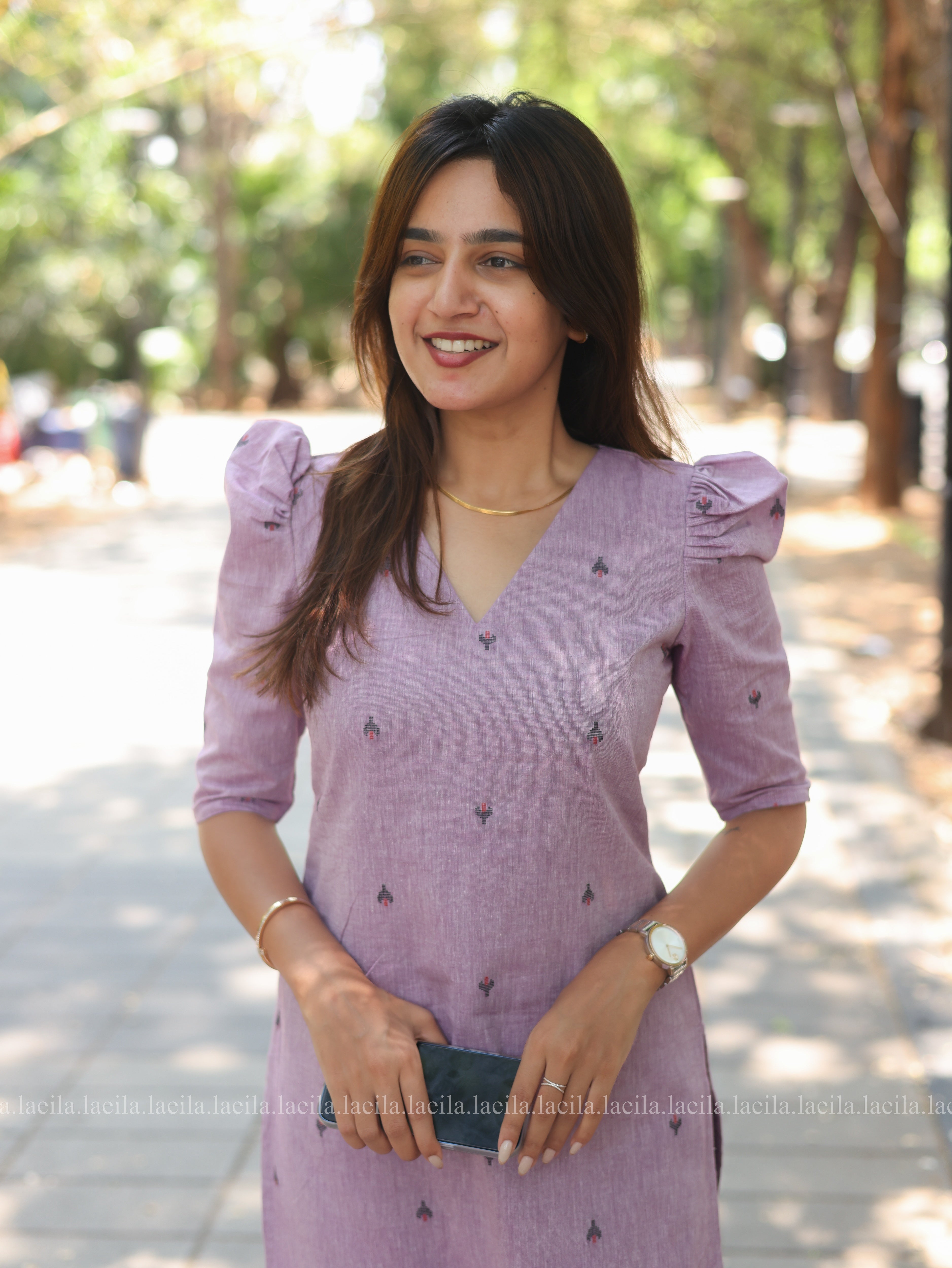 Lavender Meera cotton co-ord set