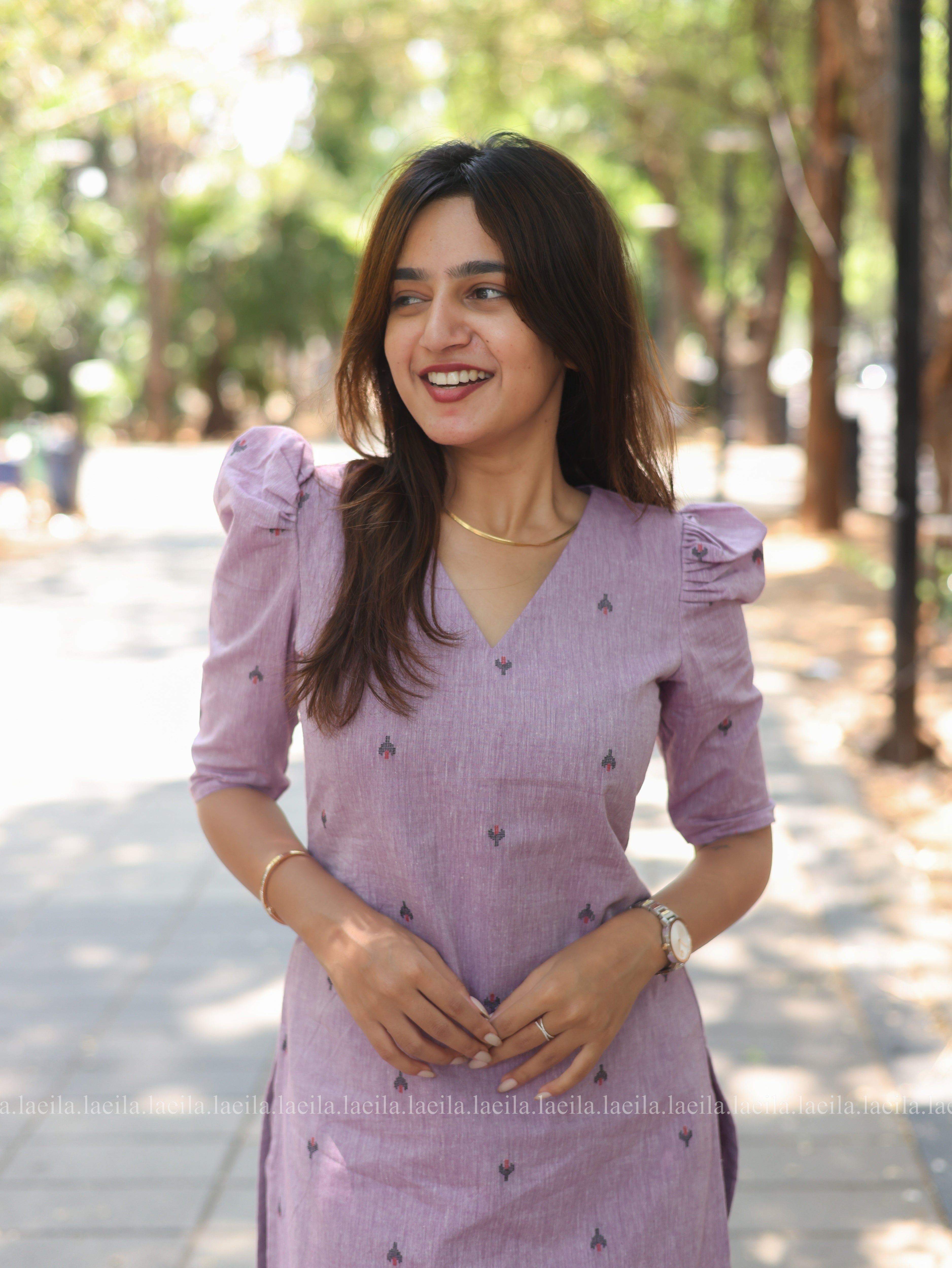 Lavender Meera cotton co-ord set