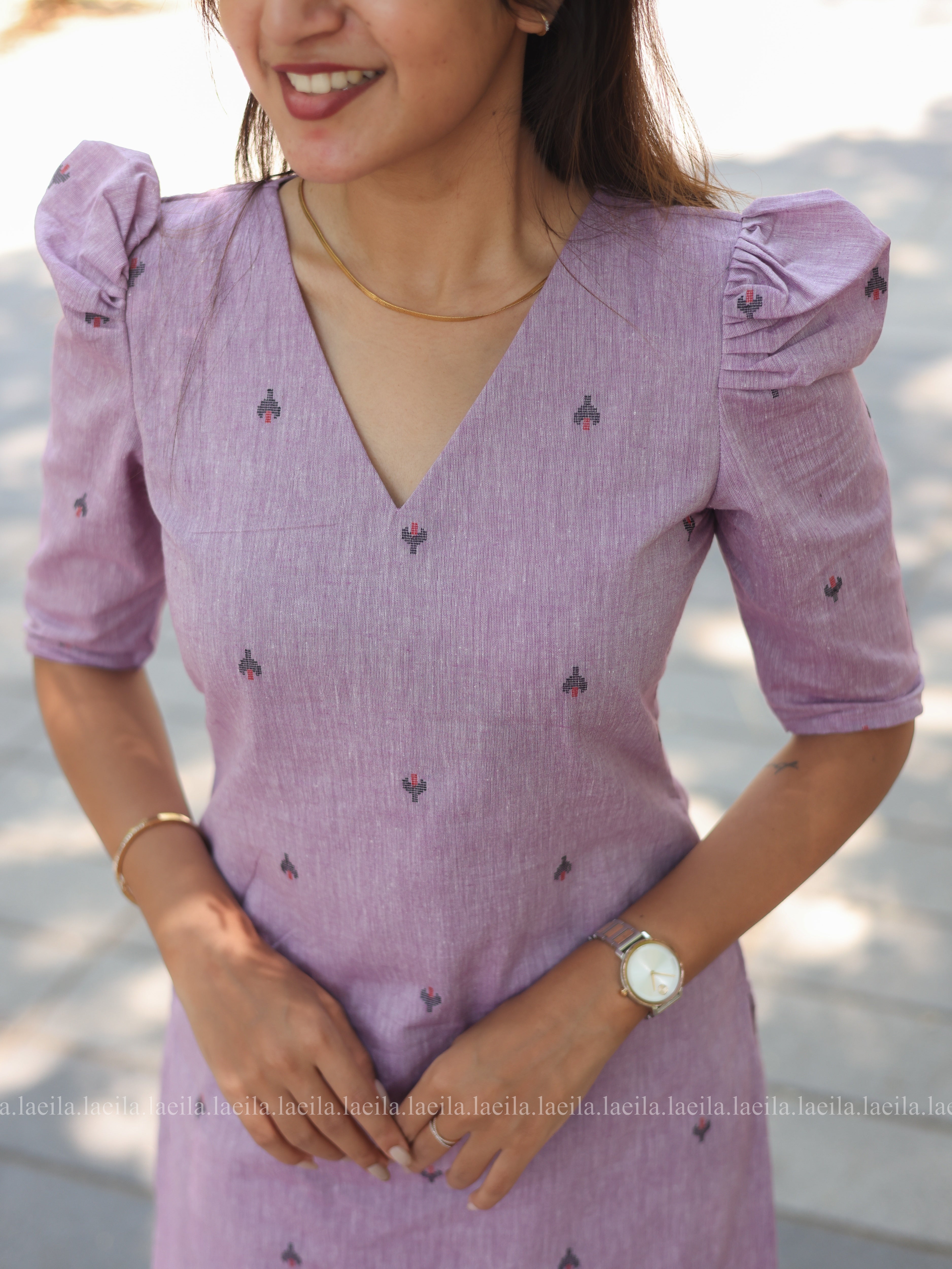 Lavender Meera cotton co-ord set