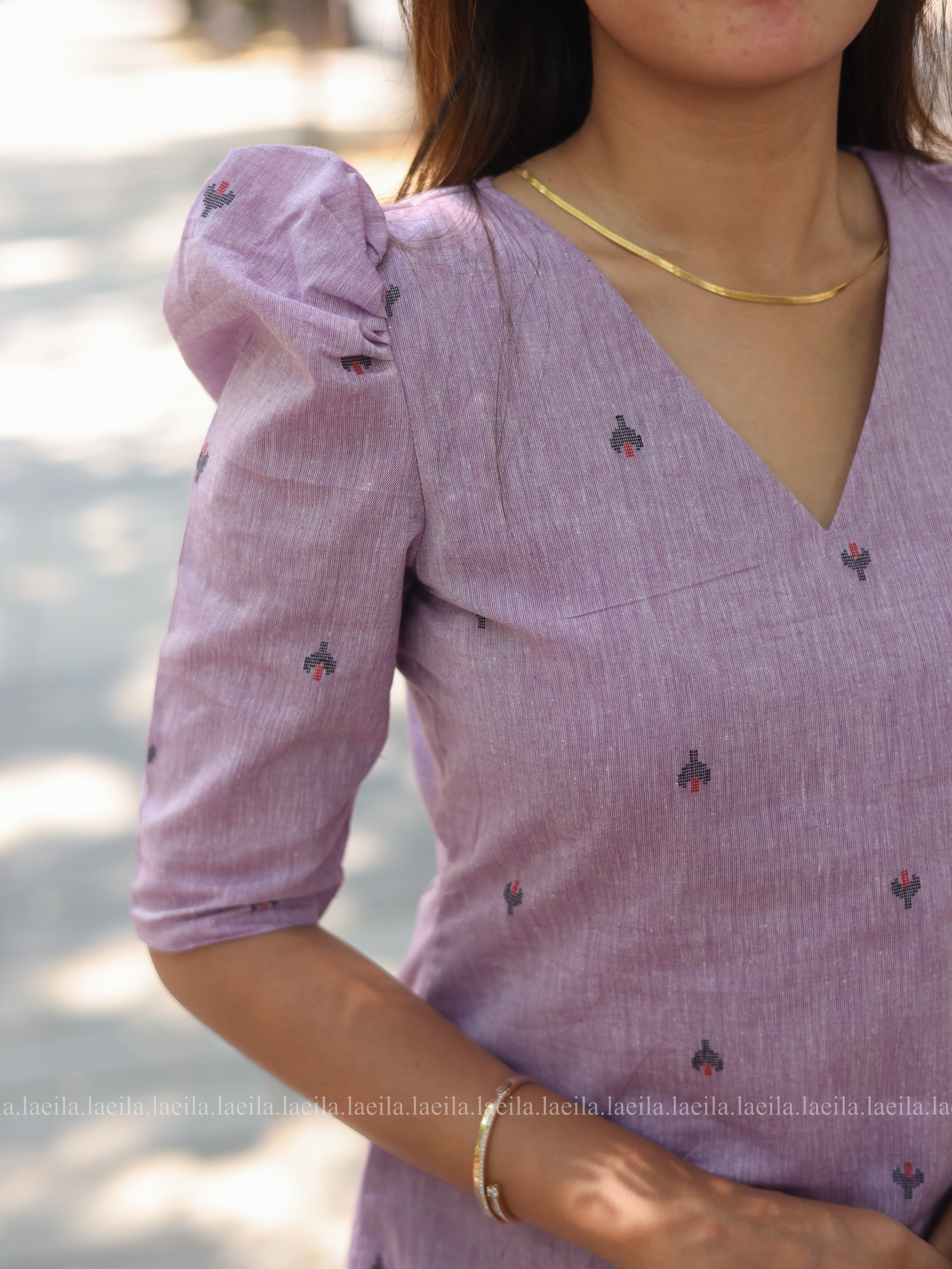 Lavender Meera cotton co-ord set