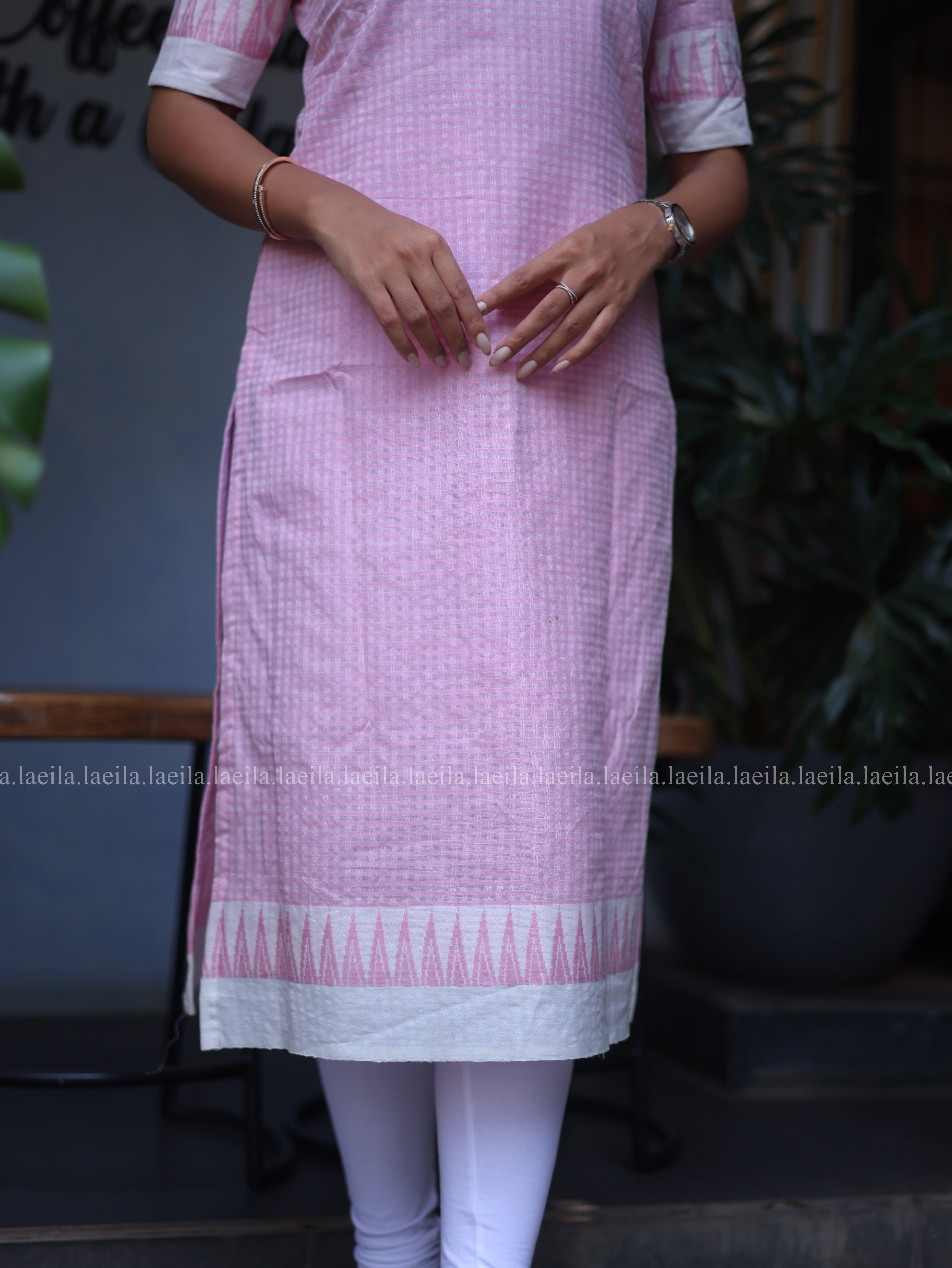 Pink Peter Pan collar Cotton Top