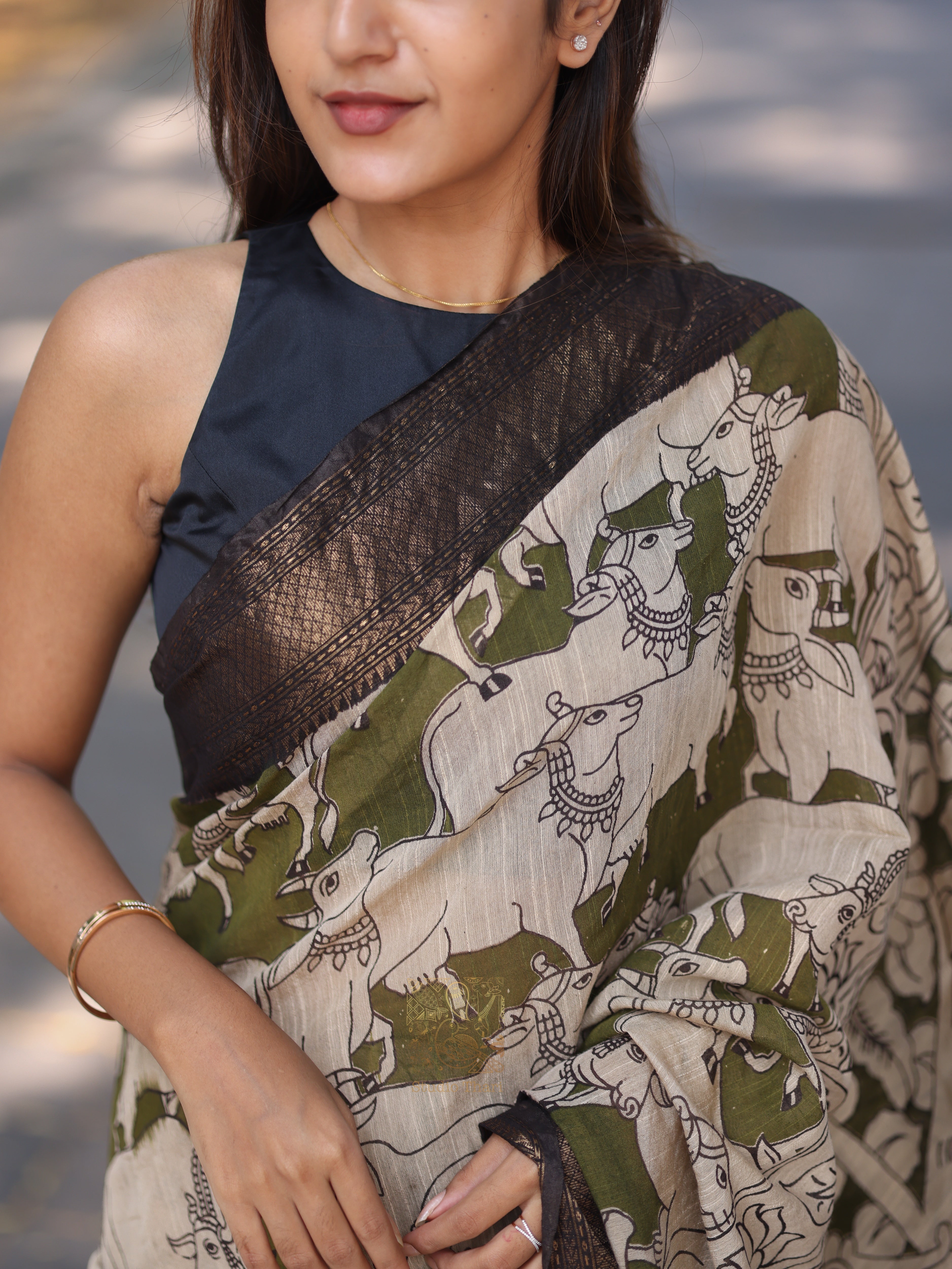 Pichwai Cotton Saree