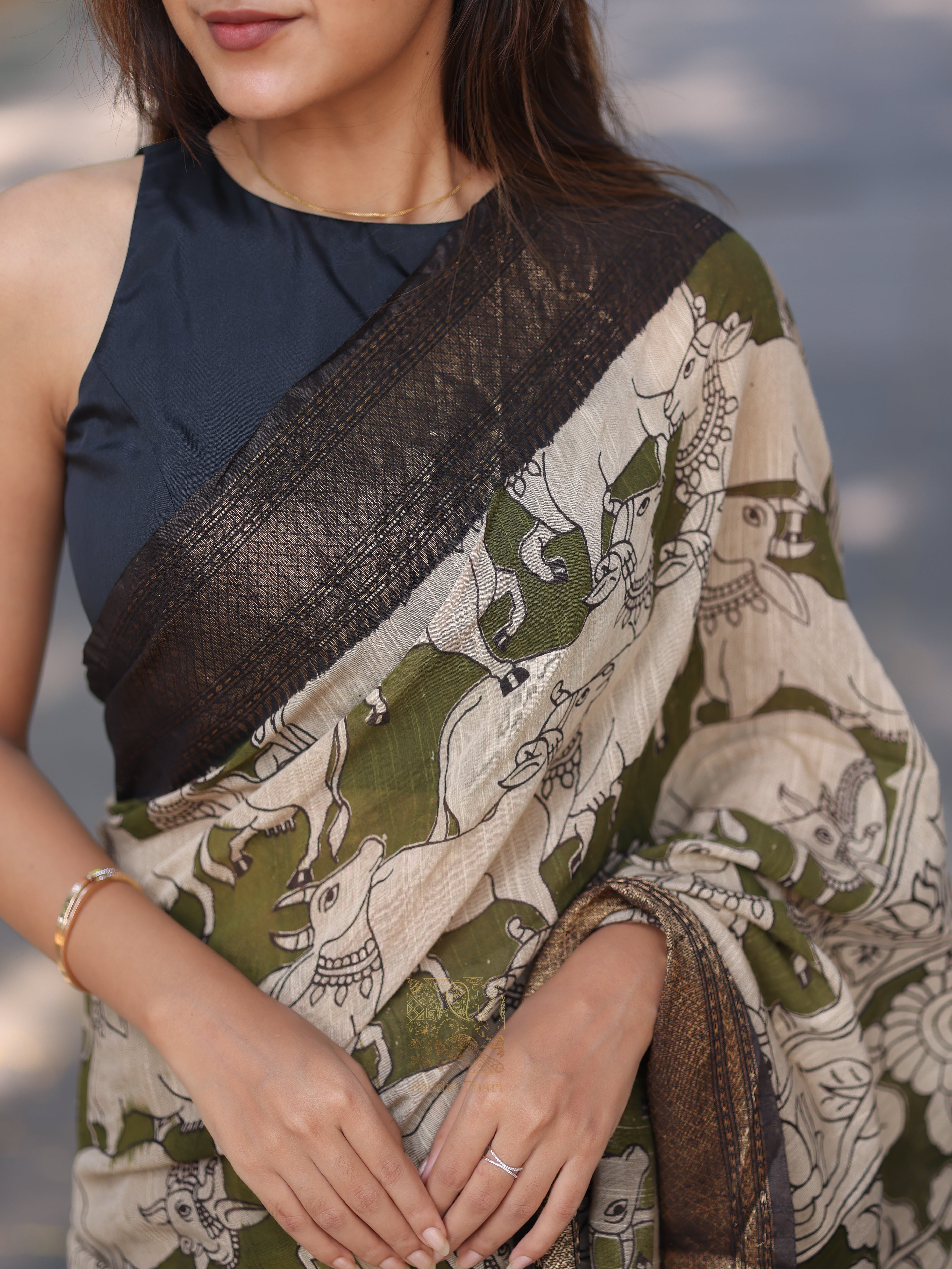 Pichwai Cotton Saree