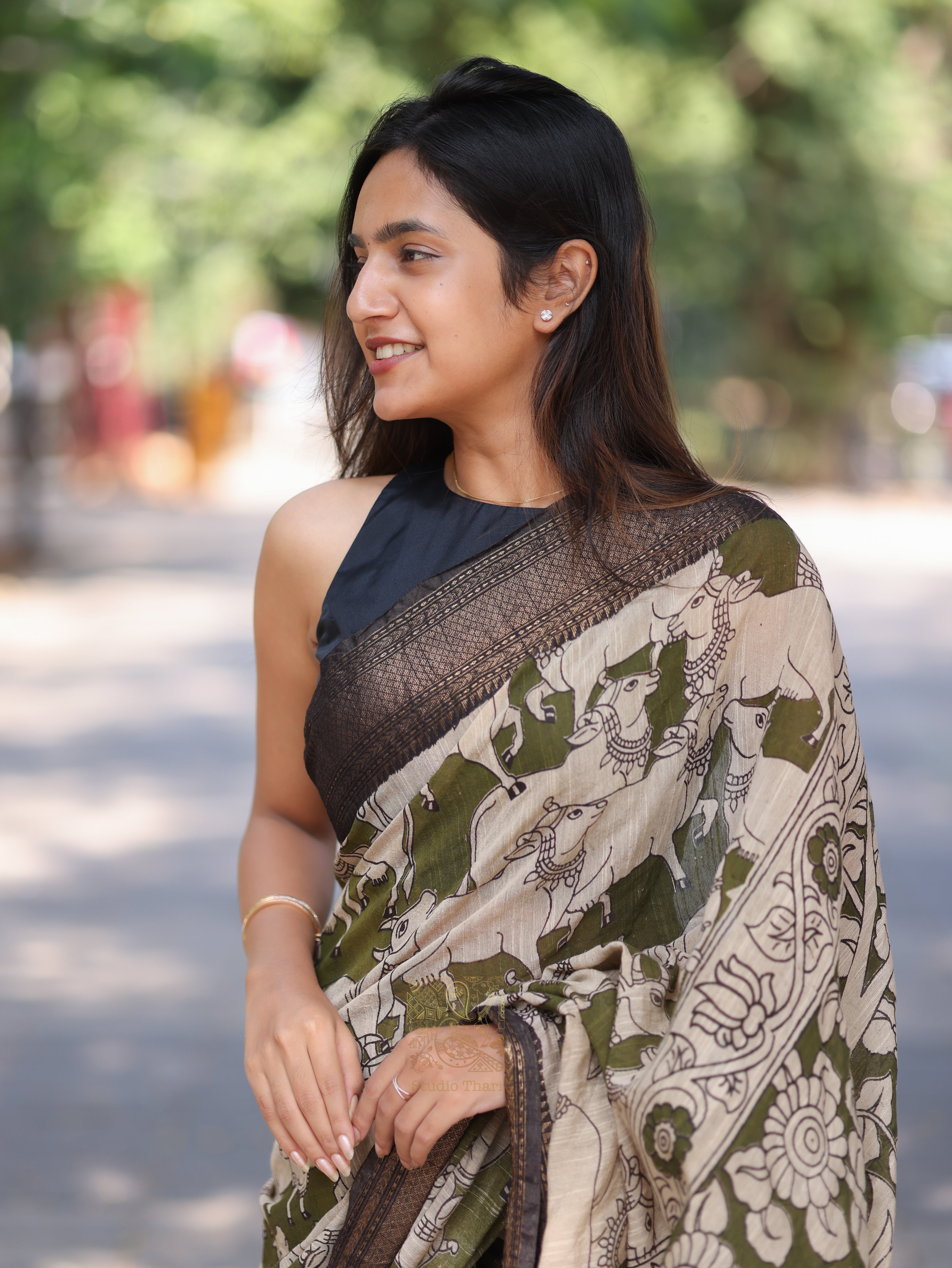 Pichwai Cotton Saree