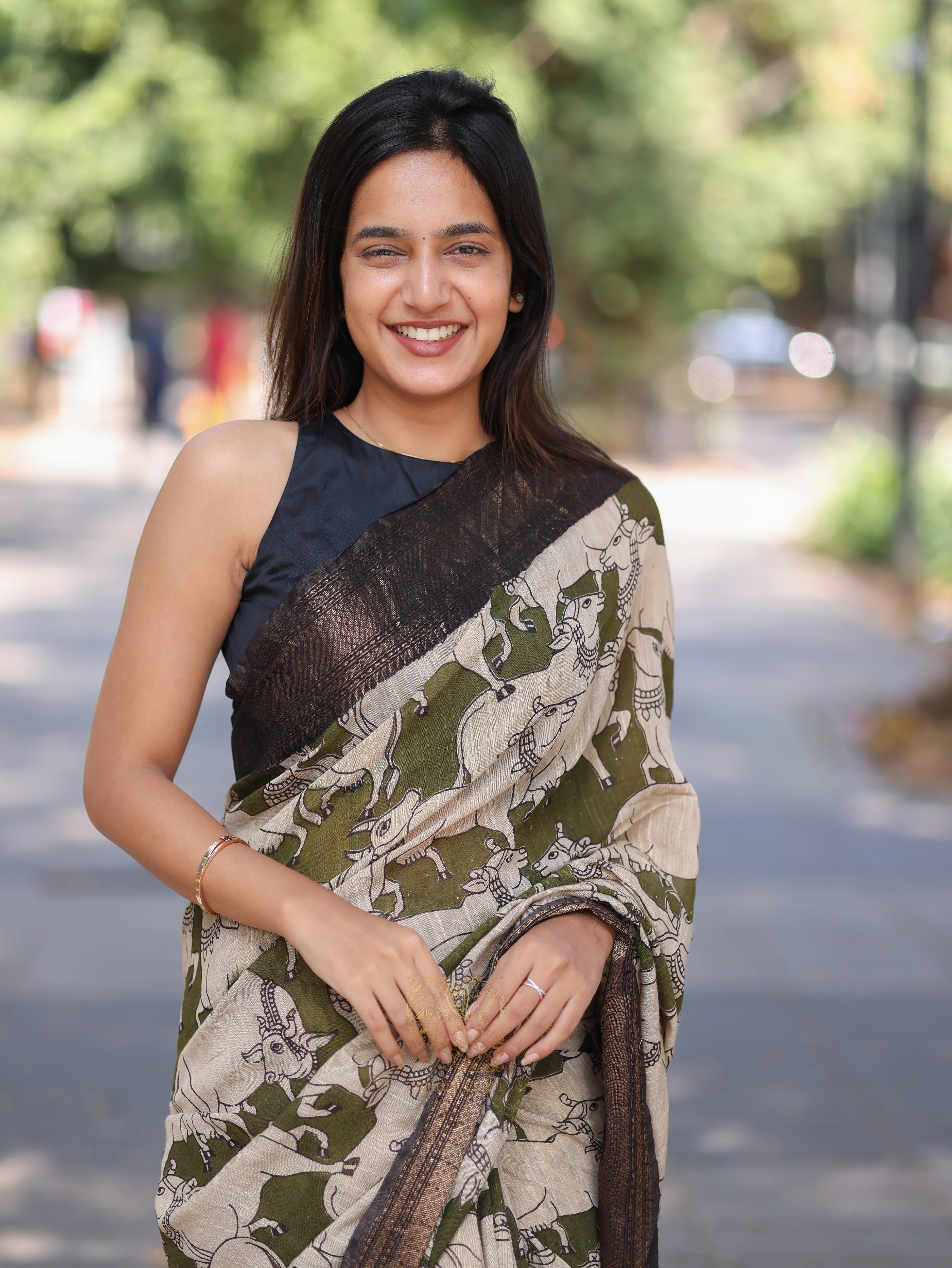 Pichwai Cotton Saree