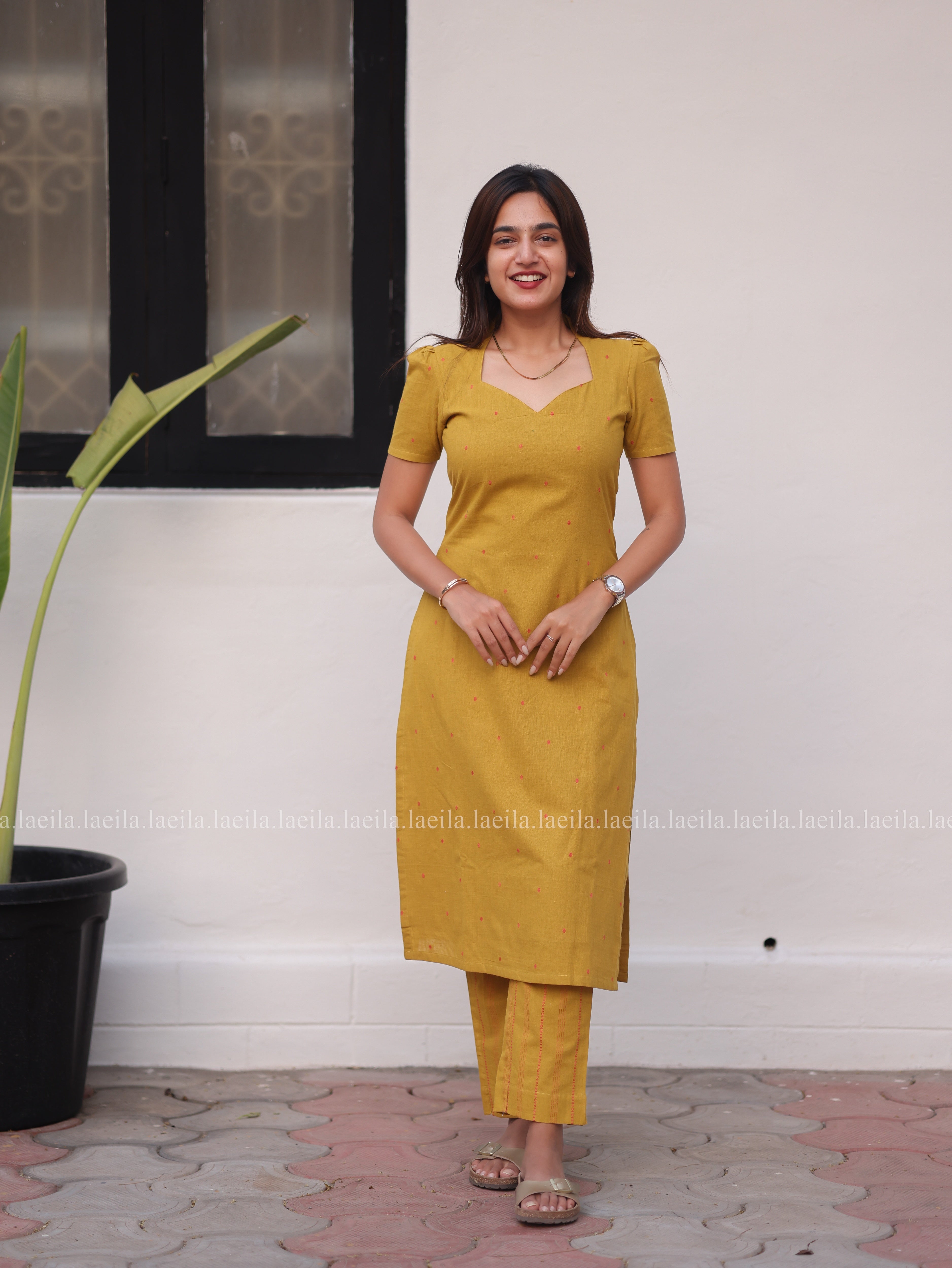 Mustard Meera Cotton Set