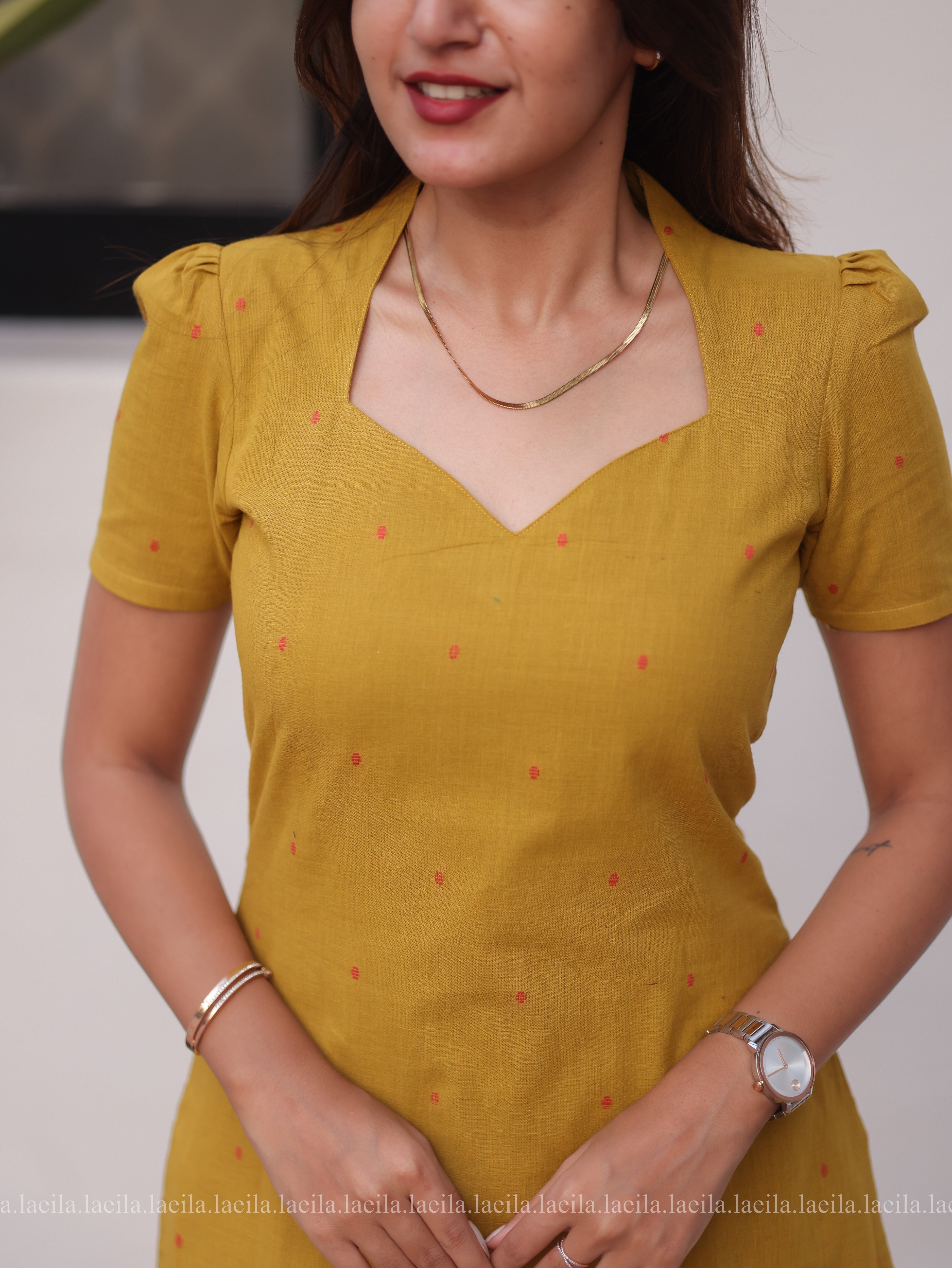 Mustard Meera Cotton Set