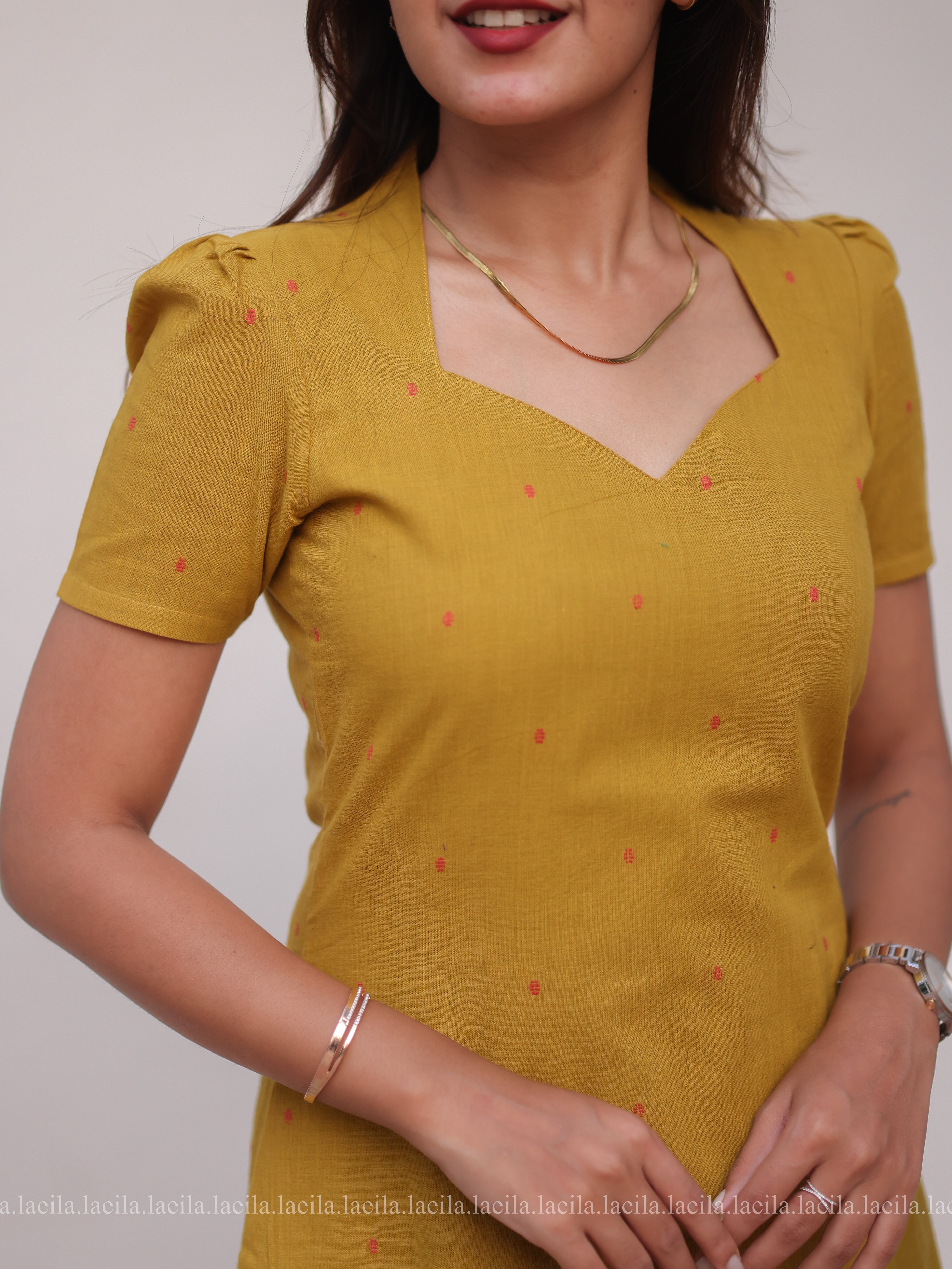 Mustard Meera Cotton Set