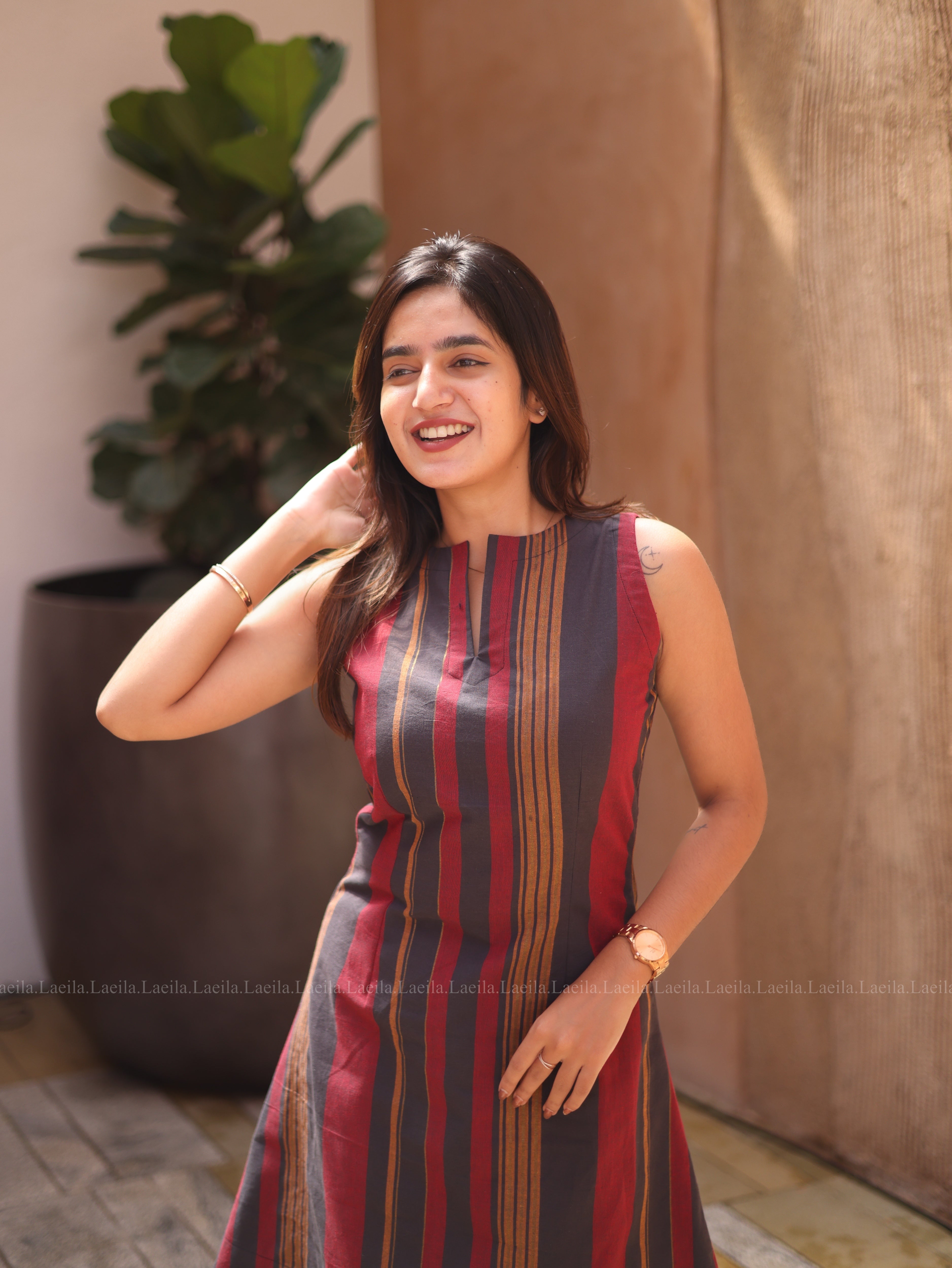 Striped cotton co-ord set