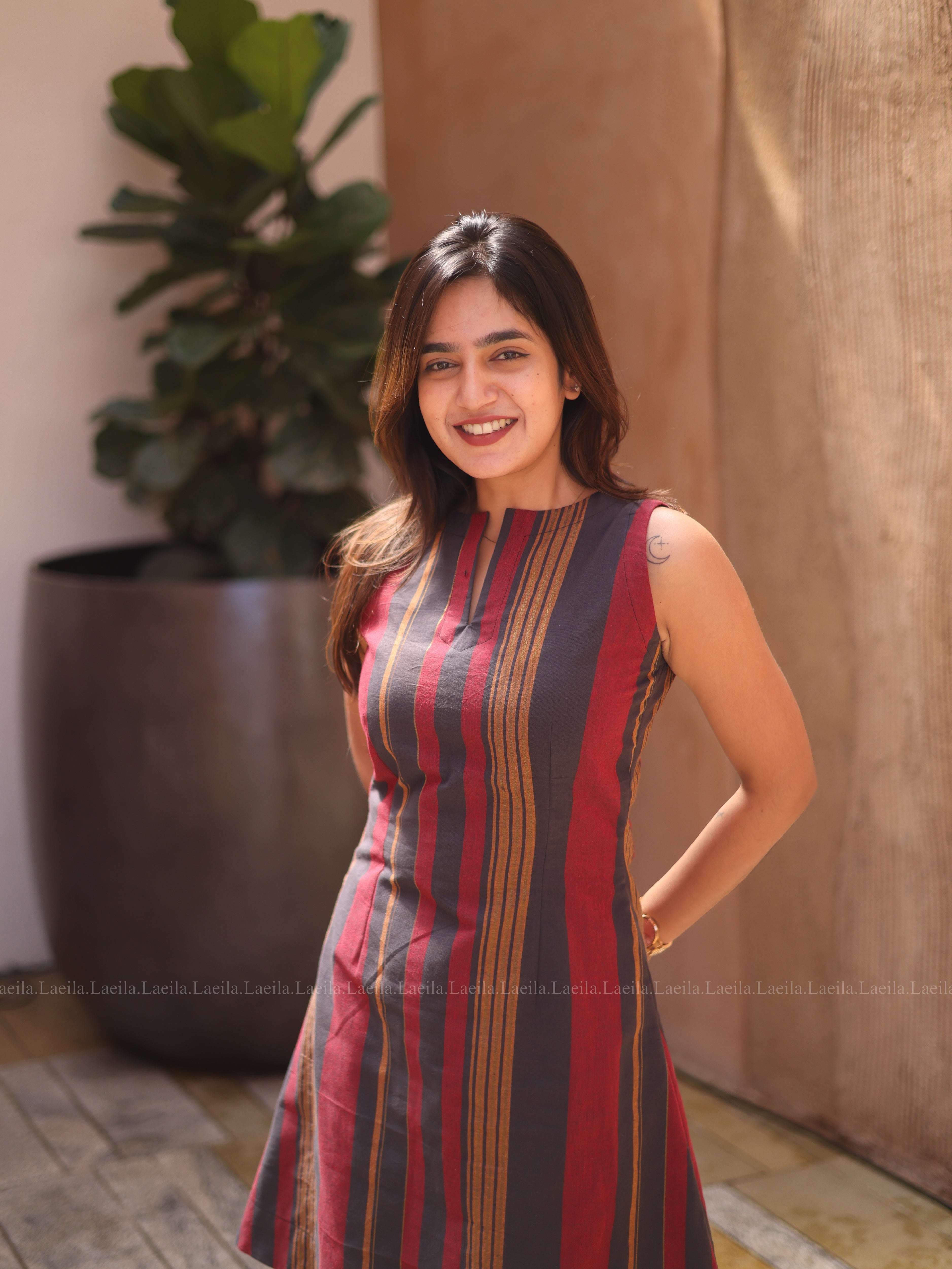 Striped cotton co-ord set