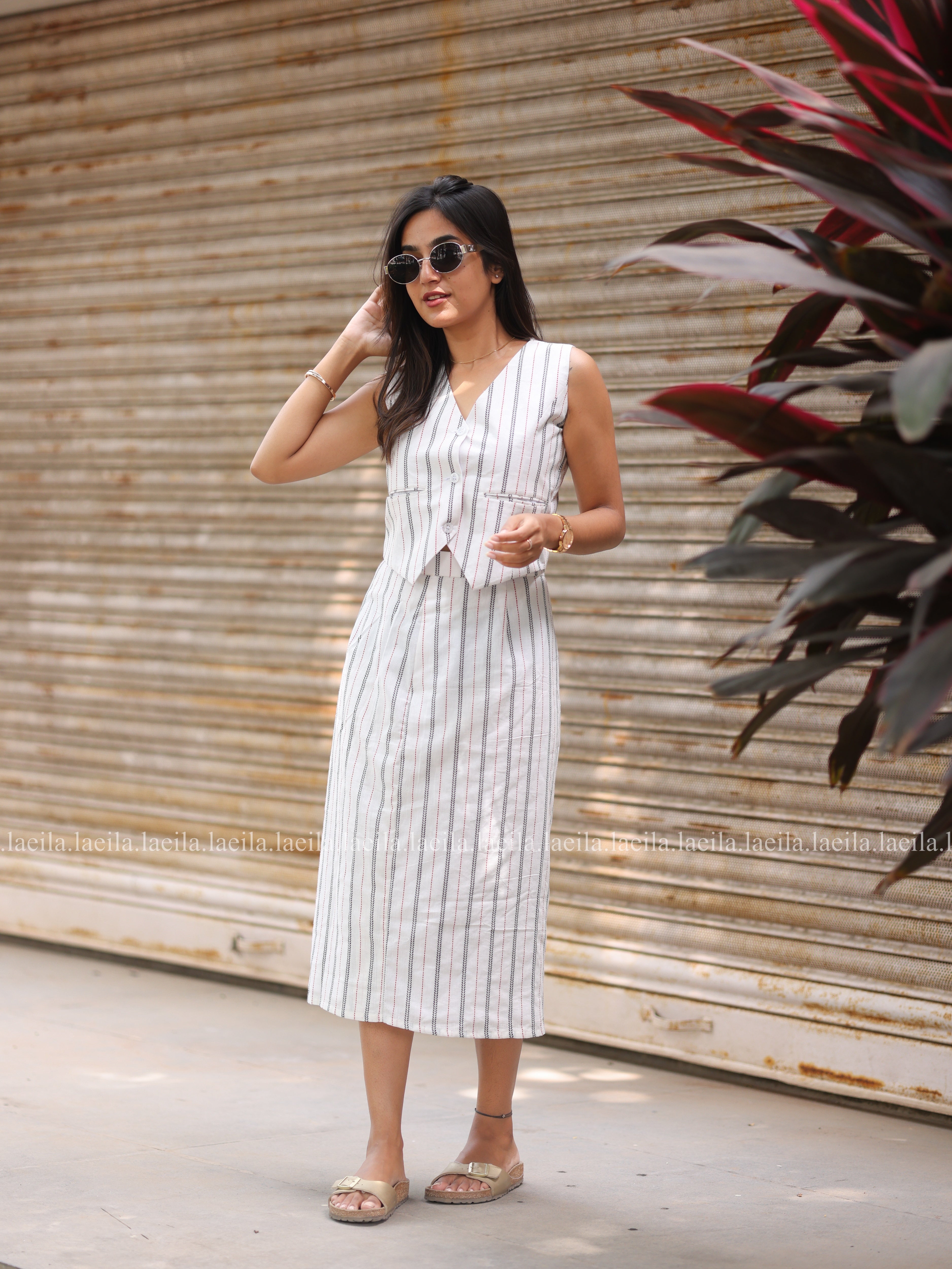 White Tara - Coord Skirt Set