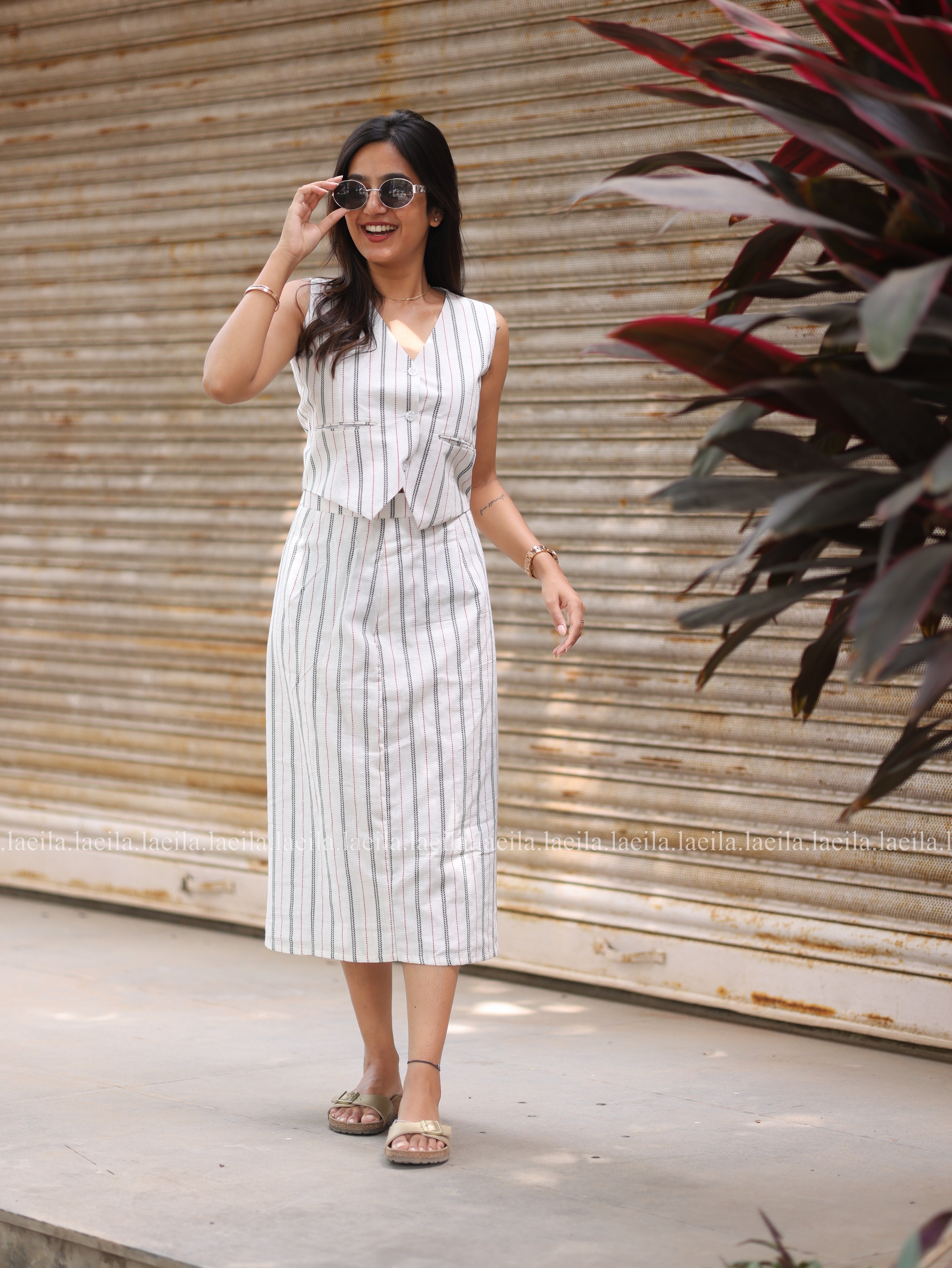 White Tara - Coord Skirt Set