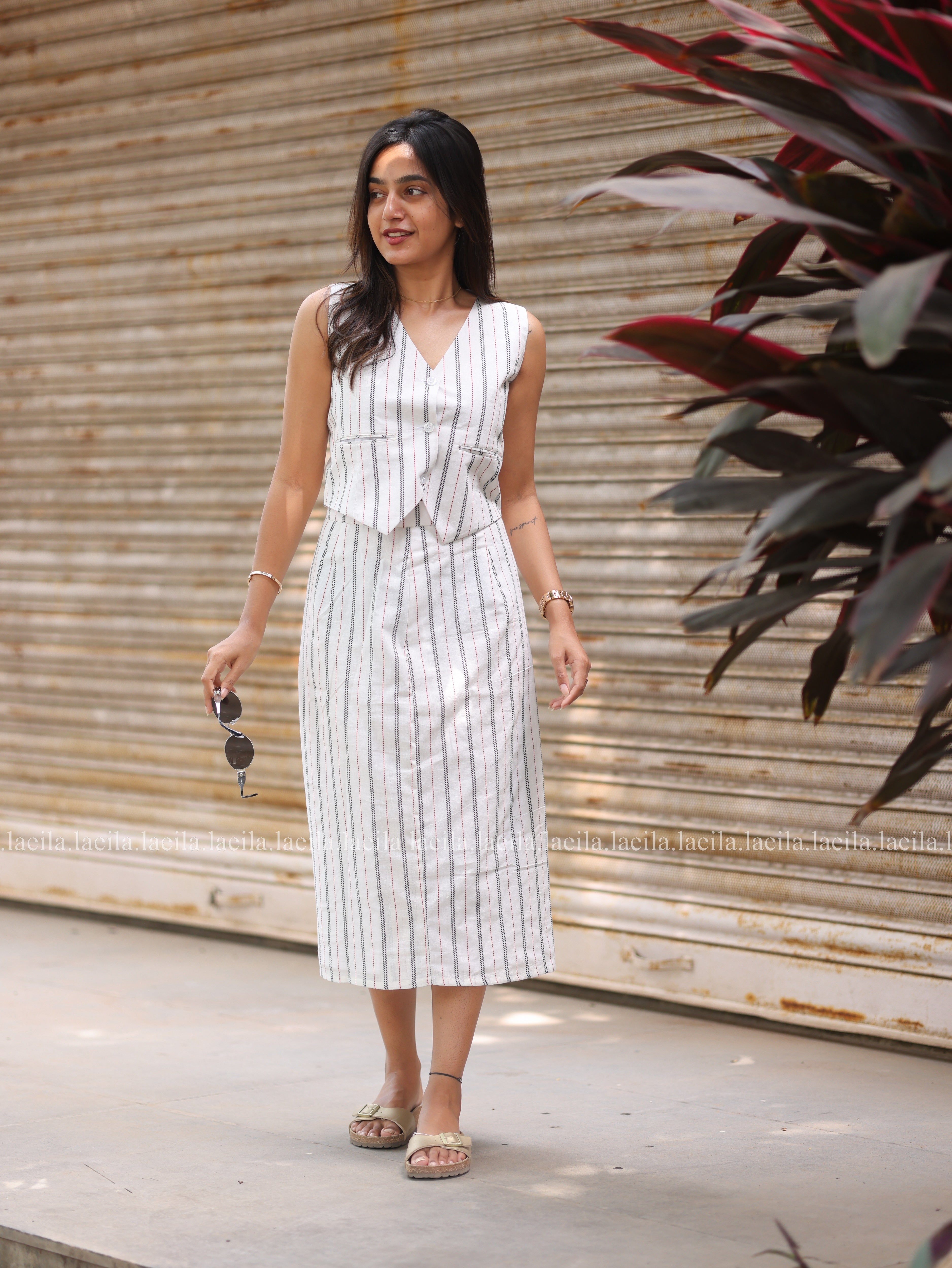 White Tara - Coord Skirt Set