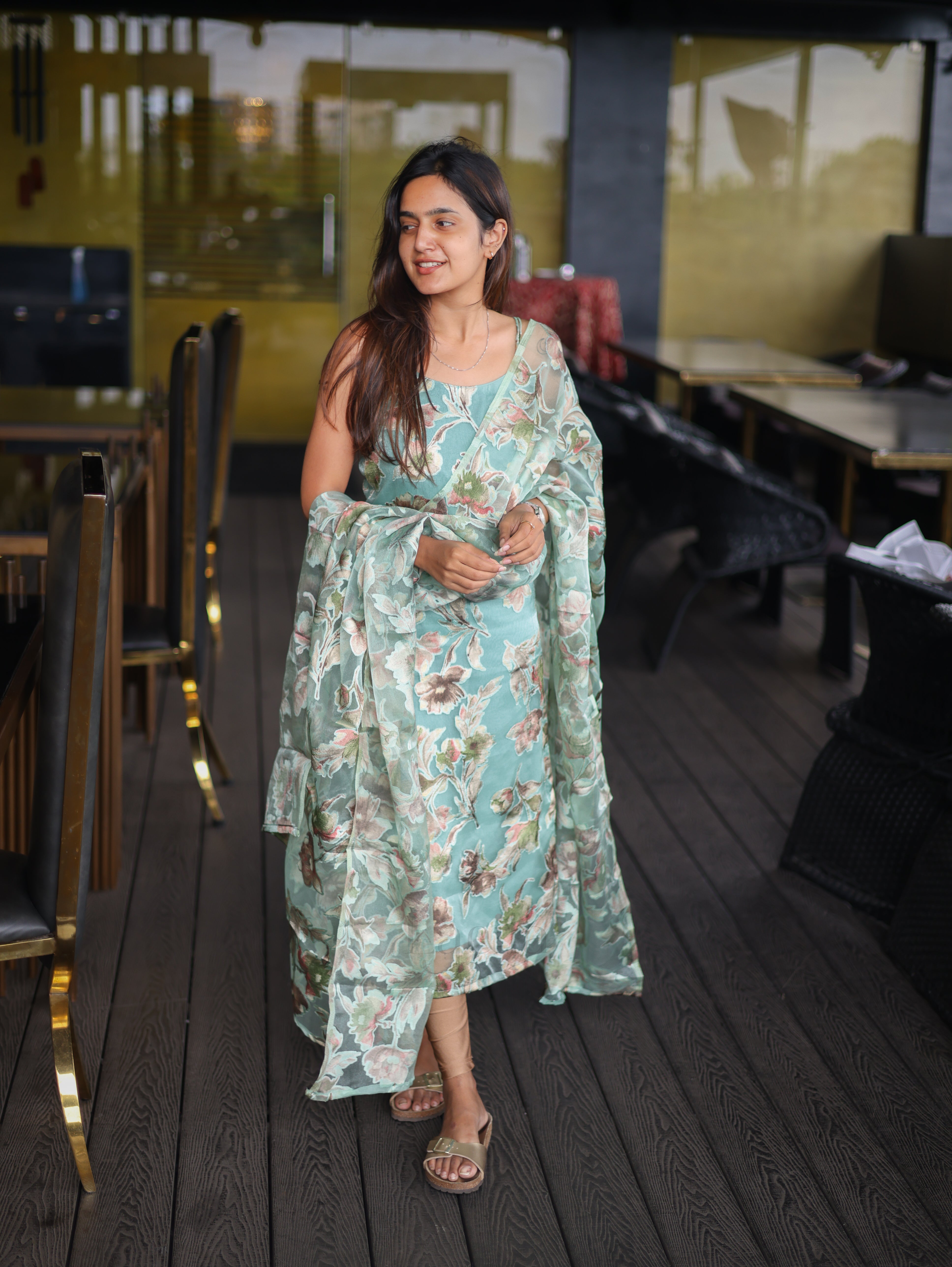 Pastel Green super soft foil print