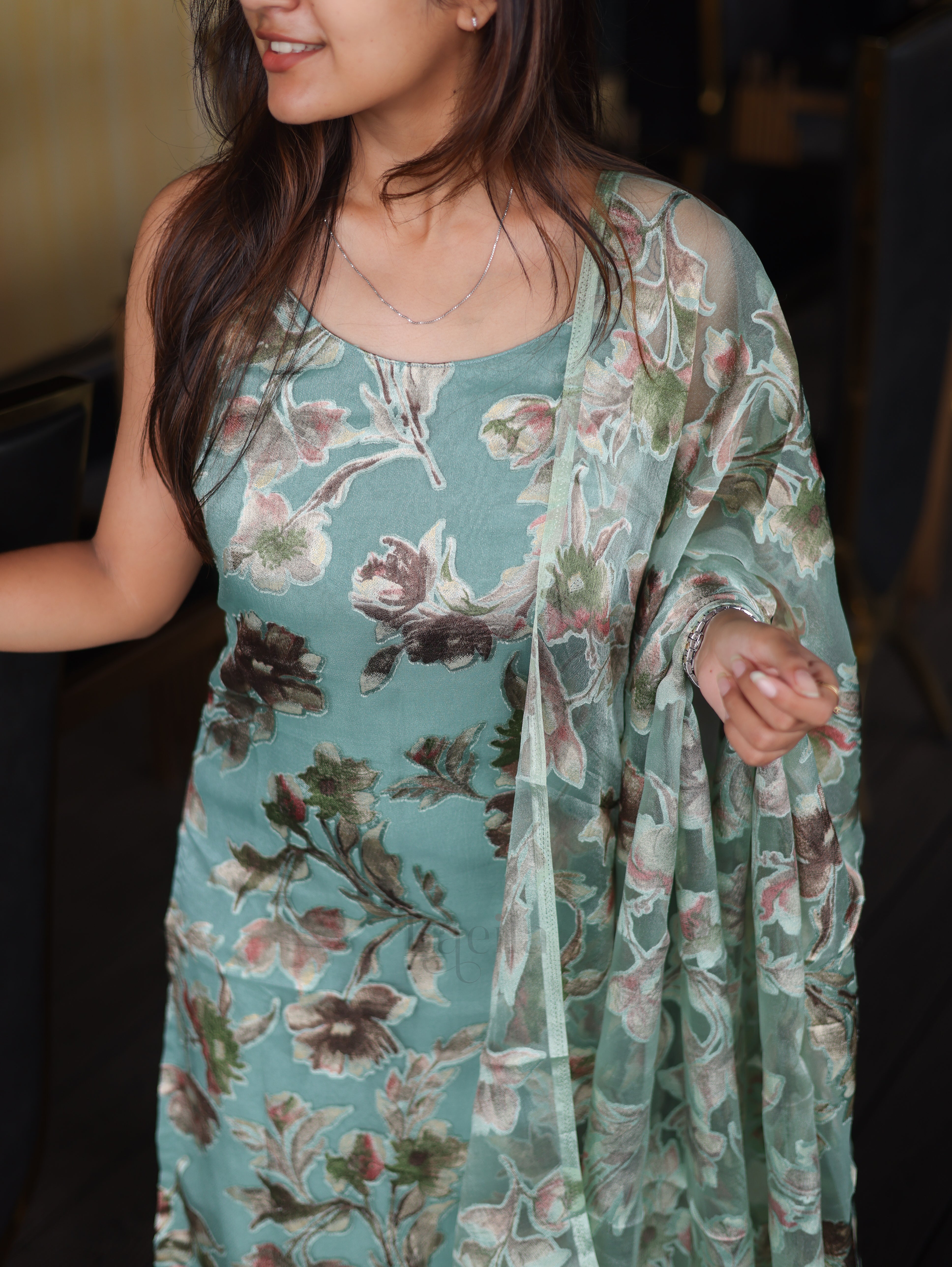 Pastel Green super soft foil print