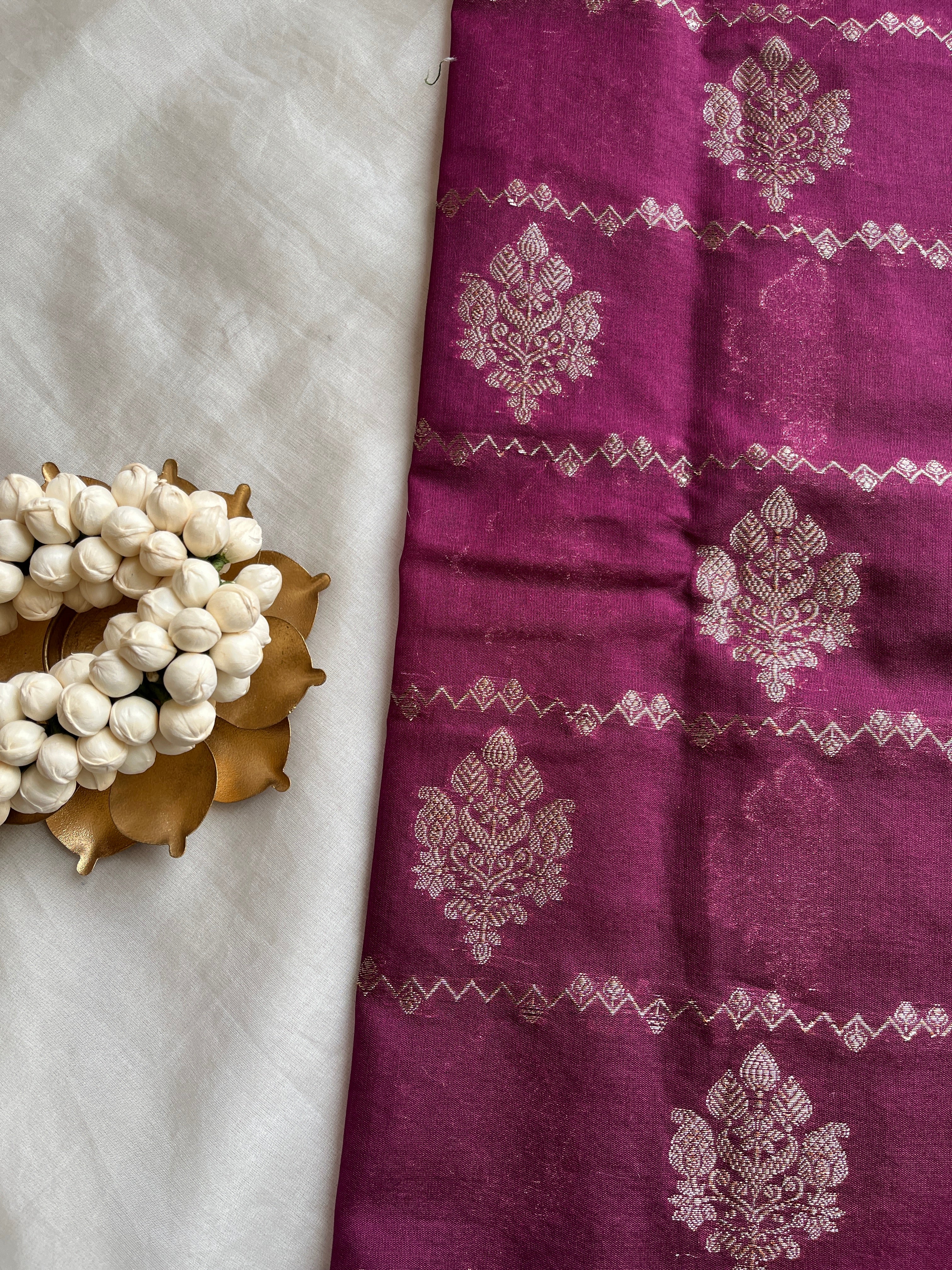 Magenta Silk Cotton saree