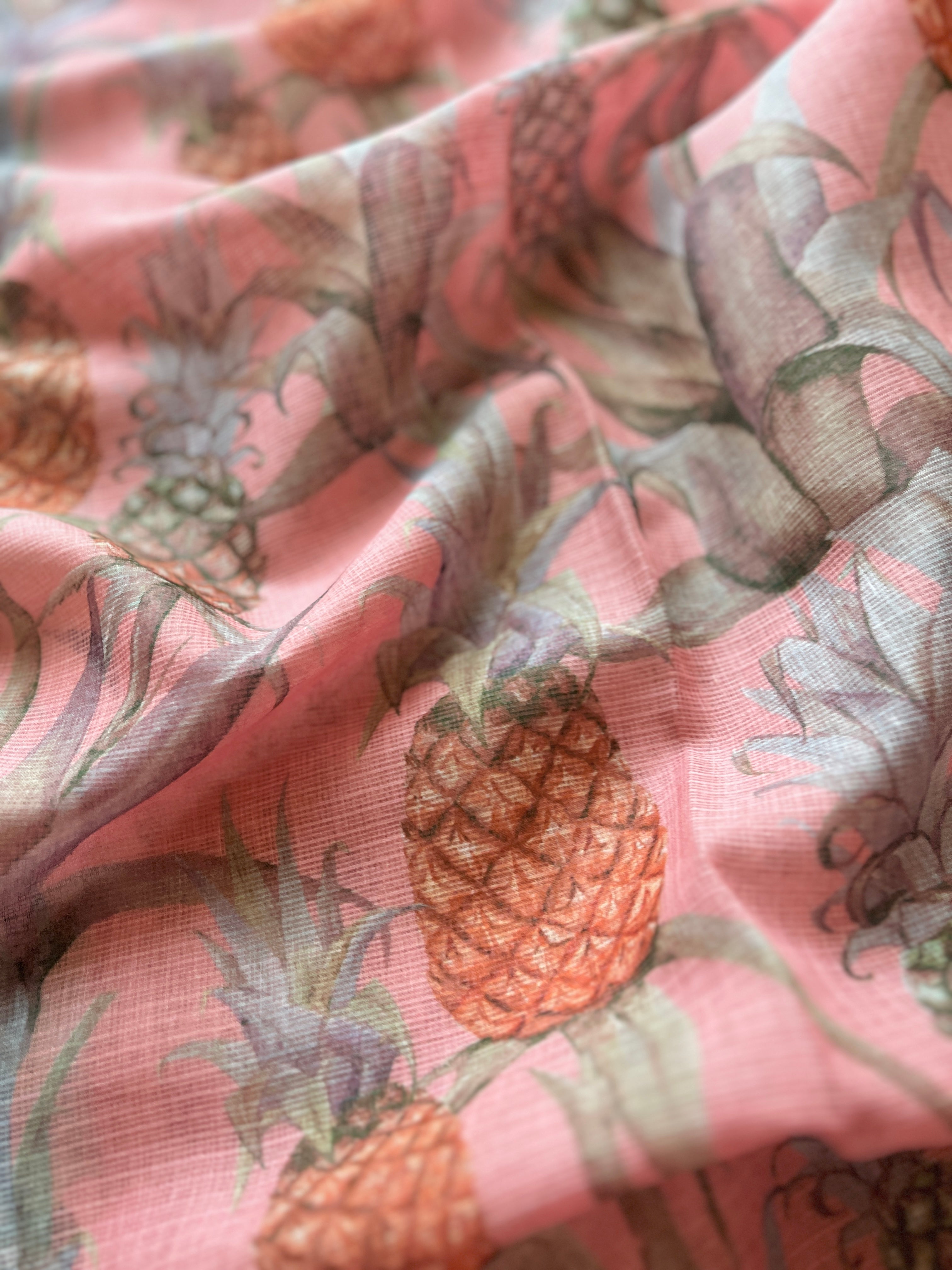 Pineapple Cotton Kota Saree