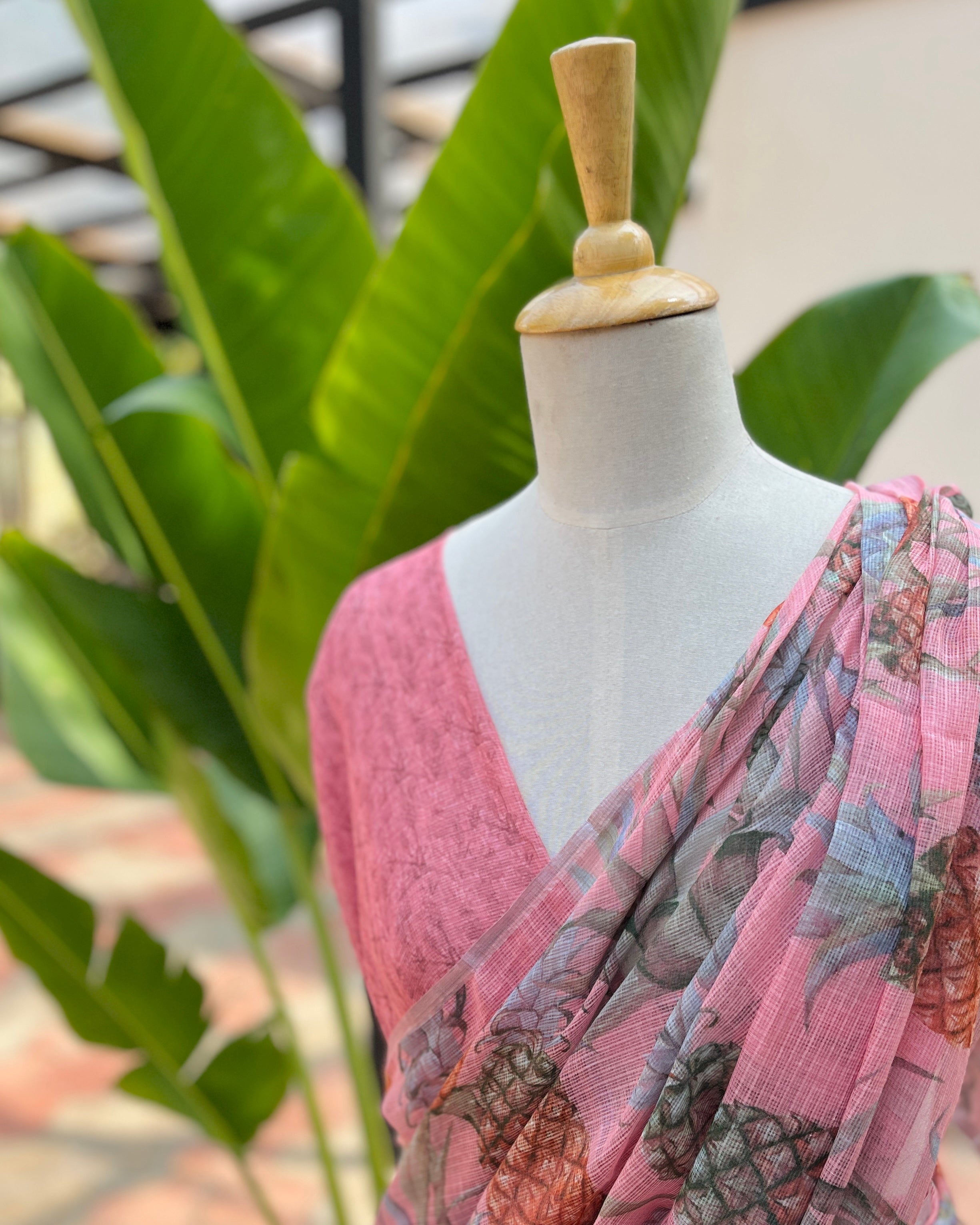 Pineapple Cotton Kota Saree