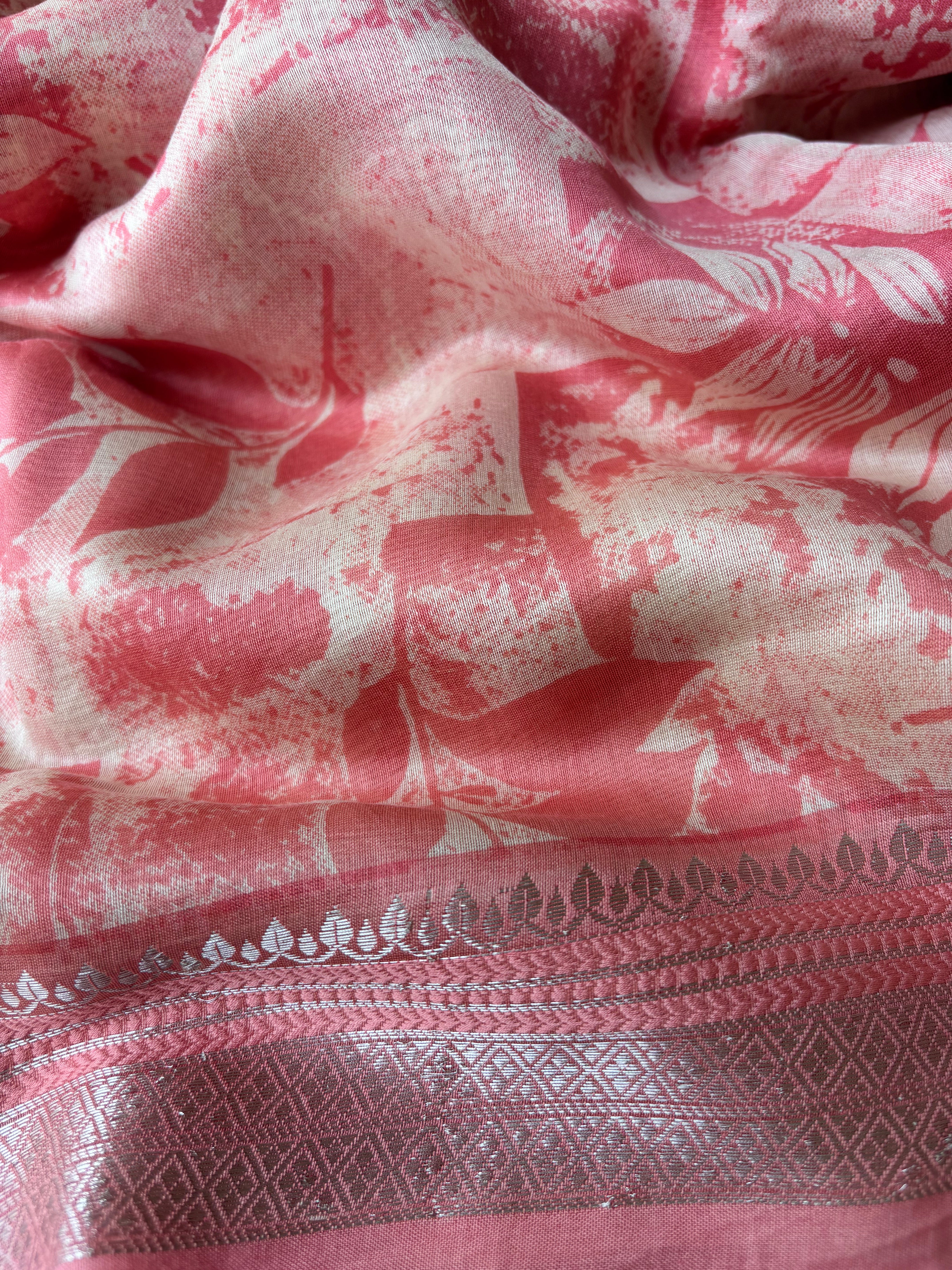 Yellow, Pink & Green Pure Cotton Chanderi Sarees