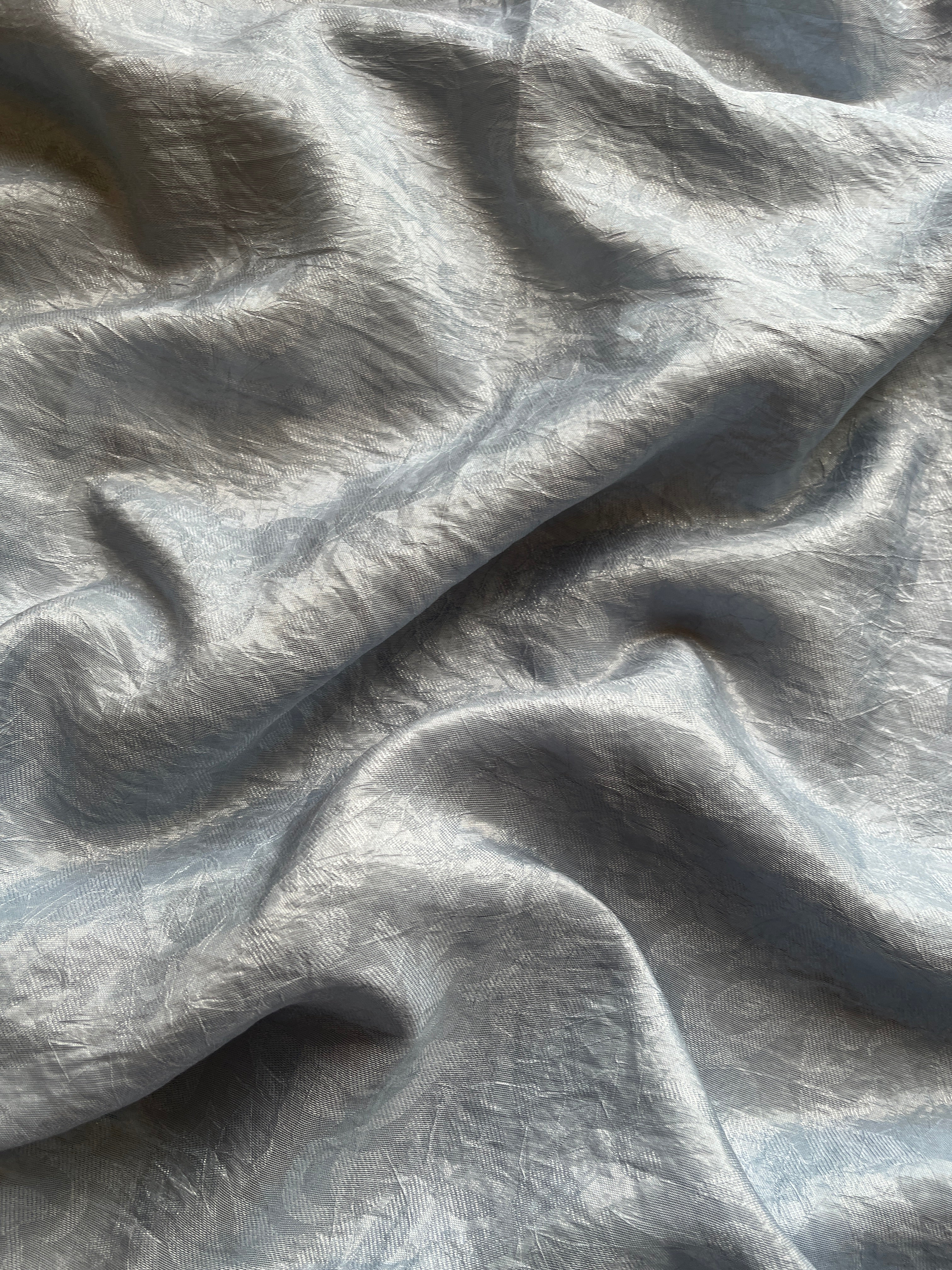 Powder blue tissue saree