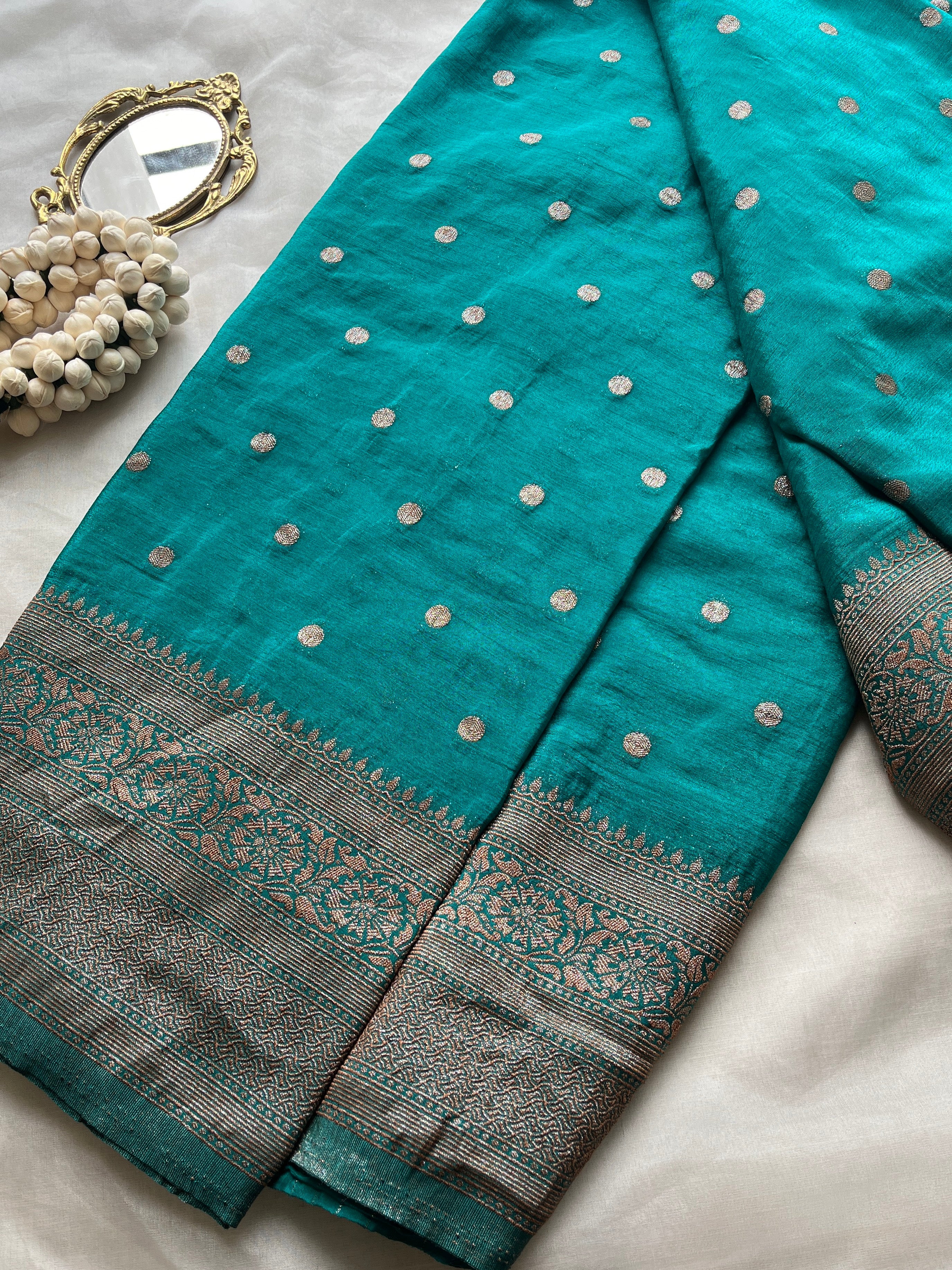 Green Viscose Georgette saree