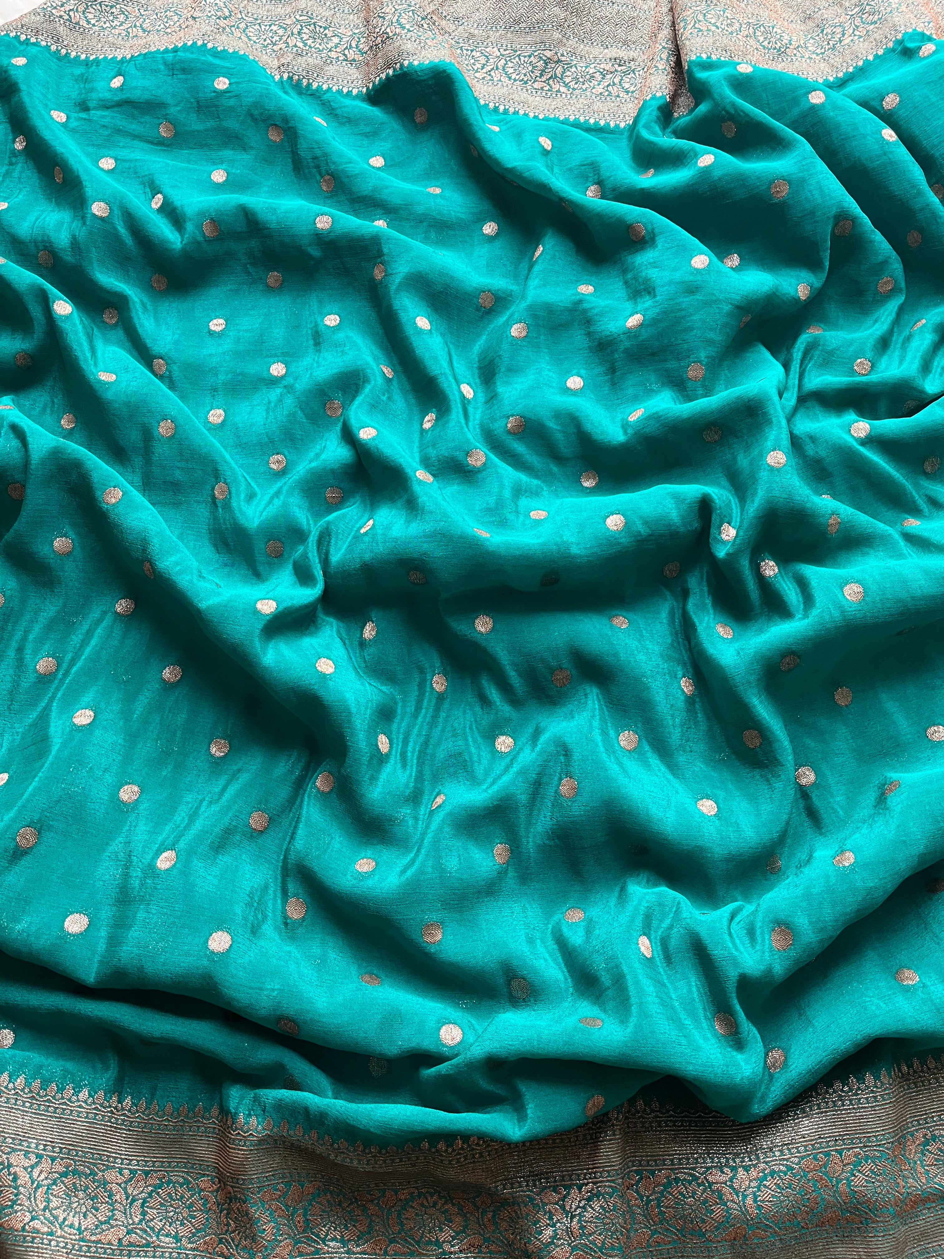 Green Viscose Georgette saree